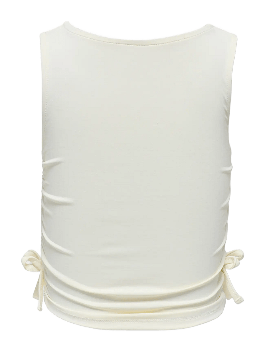Kids Only - KOGEA S/L RUCHING TOP JRS - cloud dancer - 1