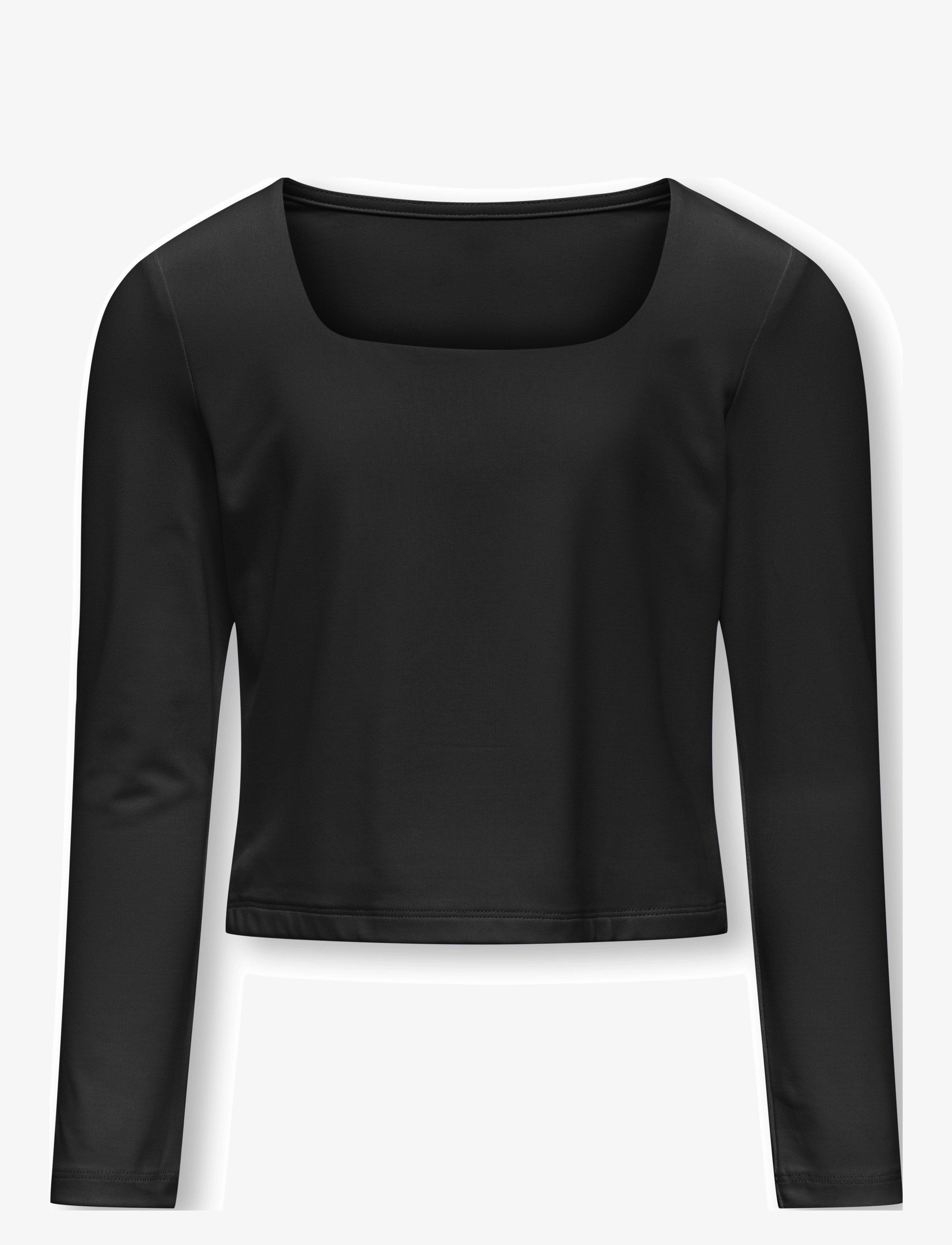 Kids Only KOGEA L/S 2-WAYS TOP JRS - T-shirts - BLACK / black