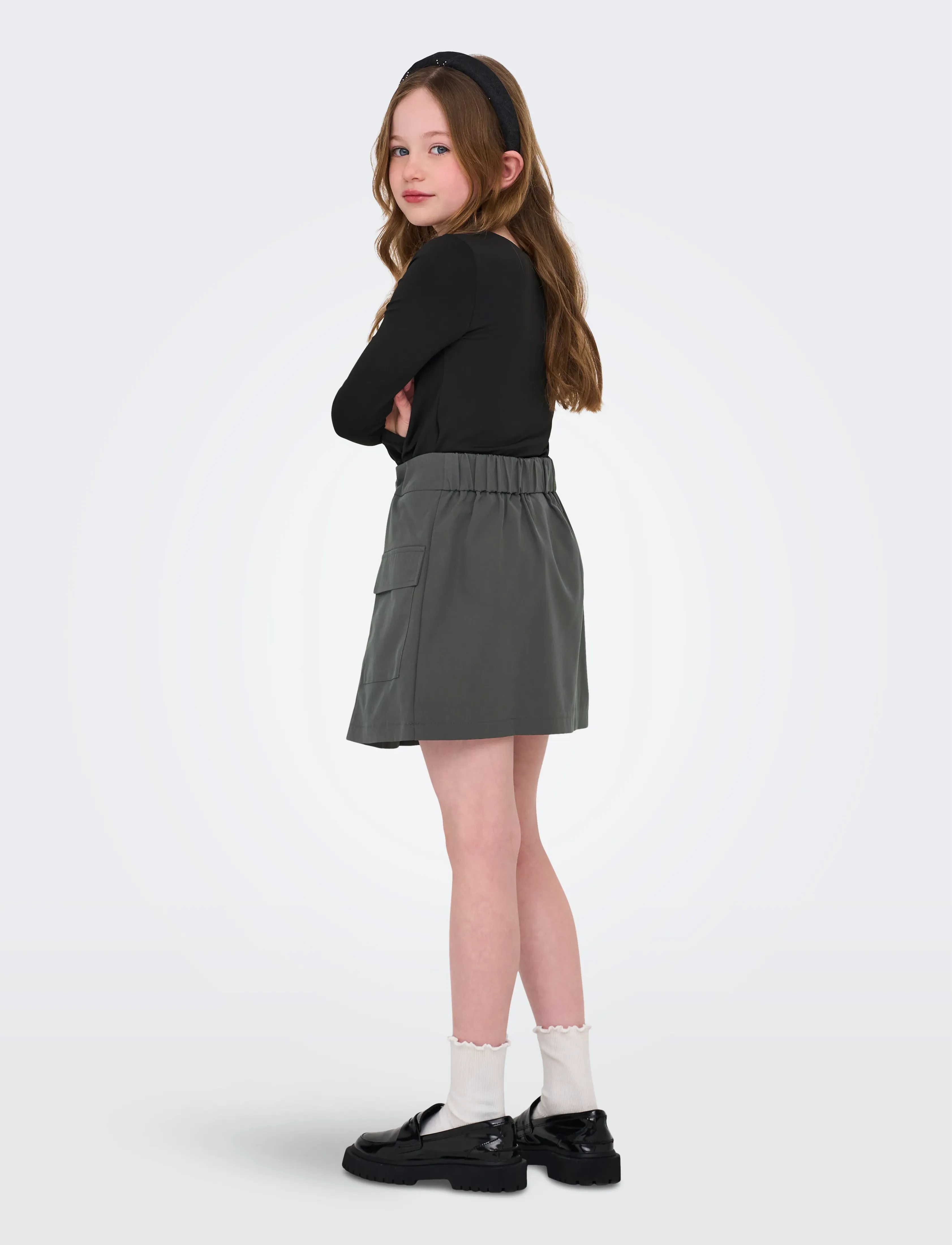 Kids Only - KOGEA L/S 2-WAYS TOP JRS - langermede t-skjorter - black - 3