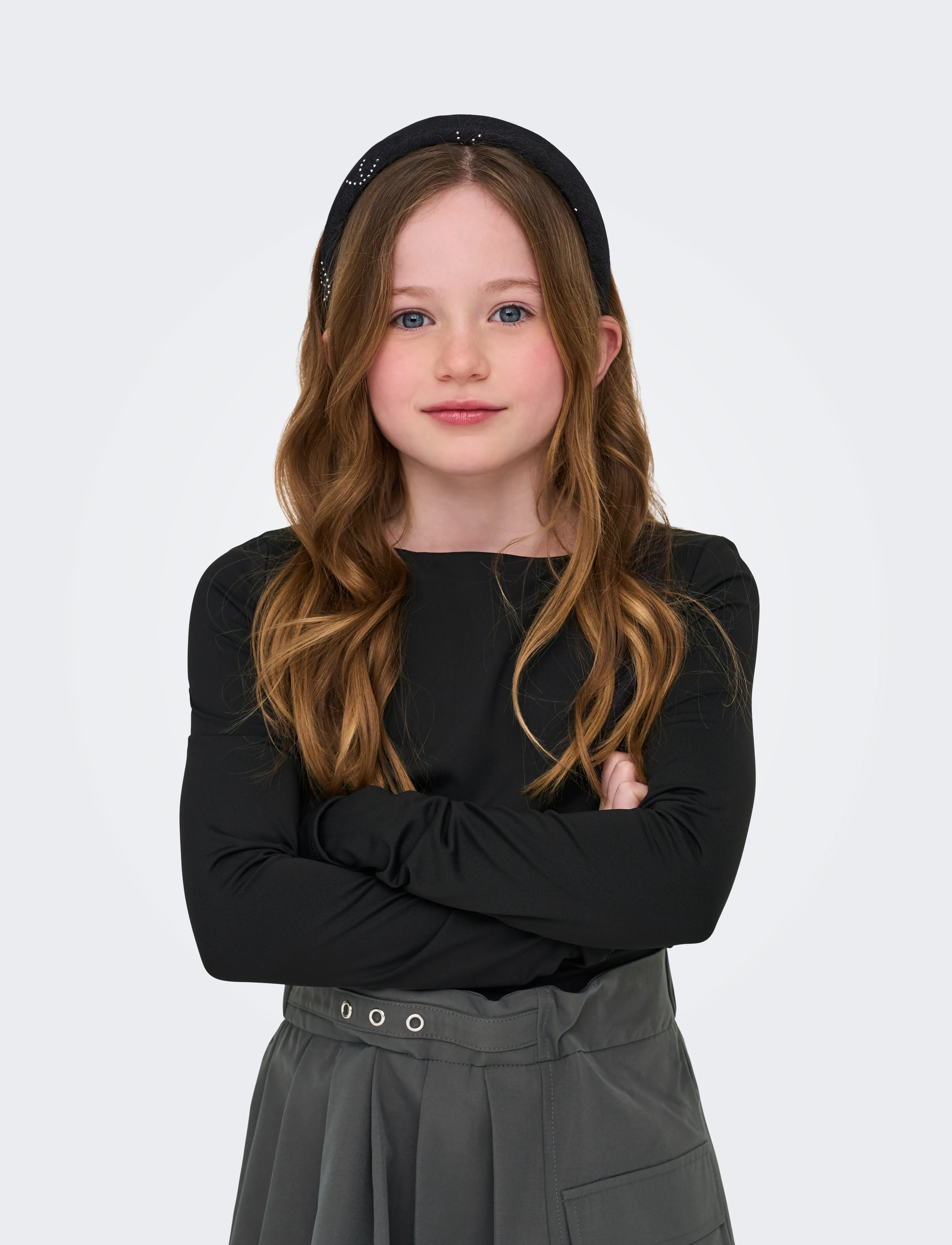 Kids Only - KOGEA L/S 2-WAYS TOP JRS - langermede t-skjorter - black - 4