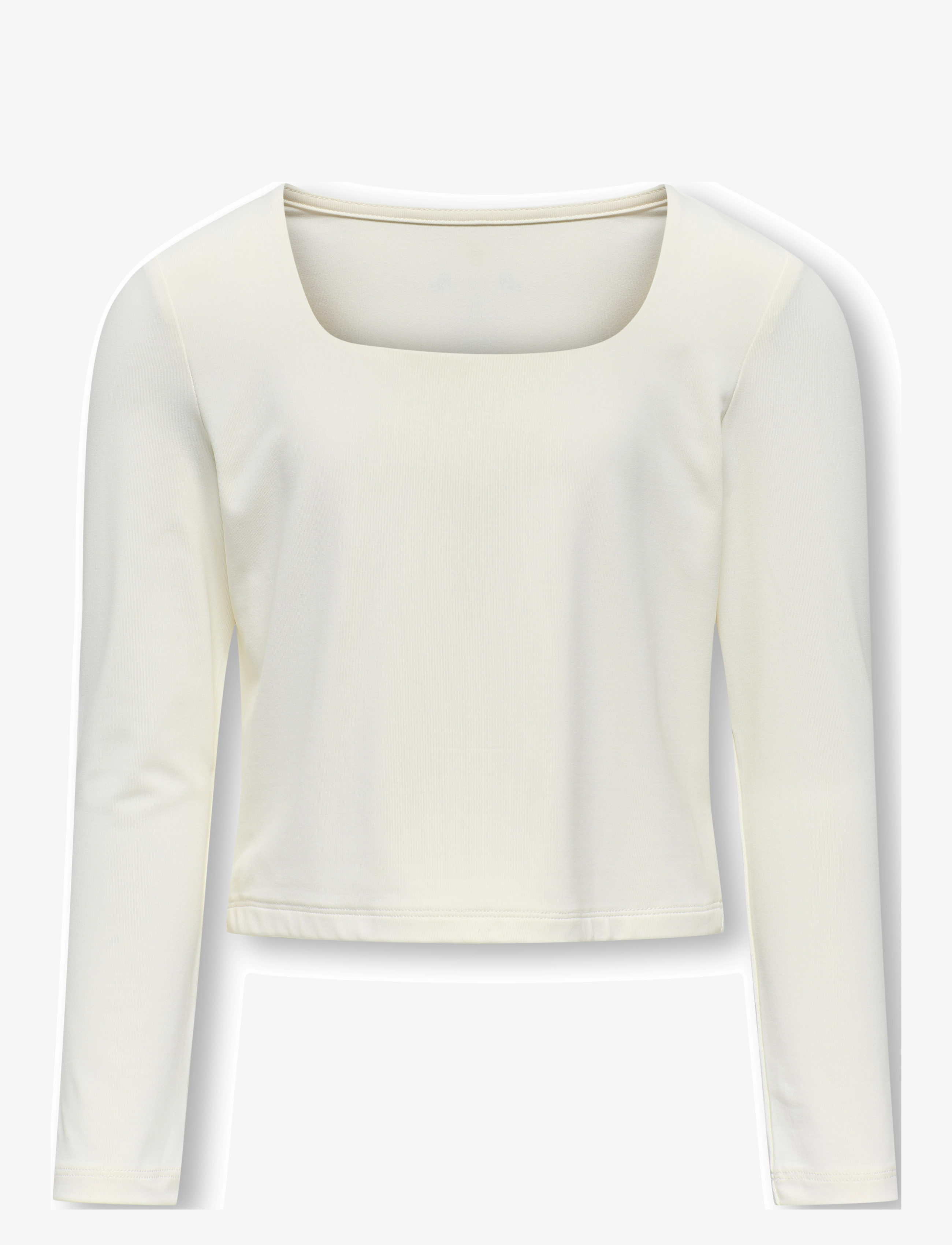 Kids Only KOGEA L/S 2-WAYS TOP JRS - T-shirts - CLOUD DANCER / white