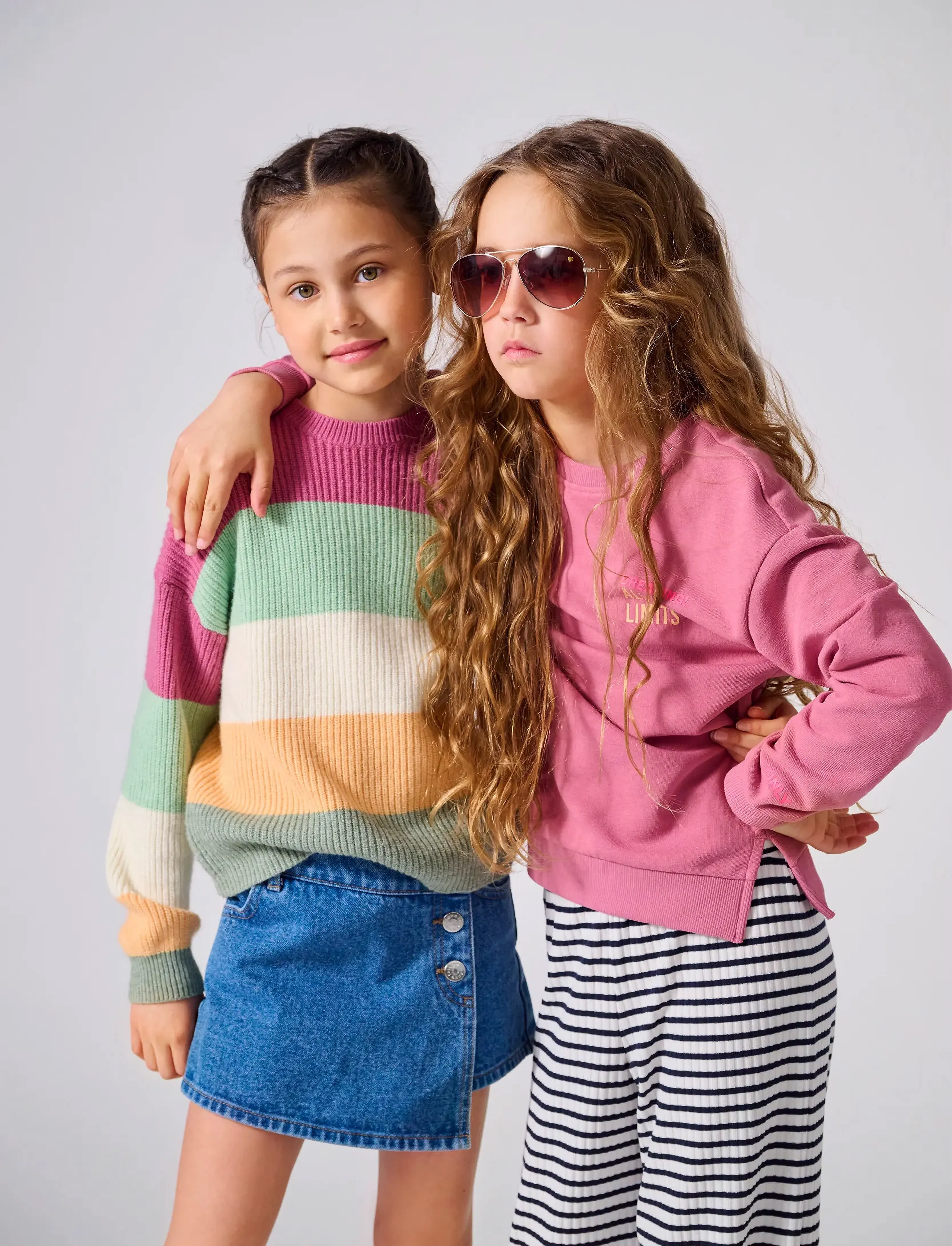 Kids Only KOGNELLA STRIPED PANT JRS - Hosen - CLOUD DANCER / blue