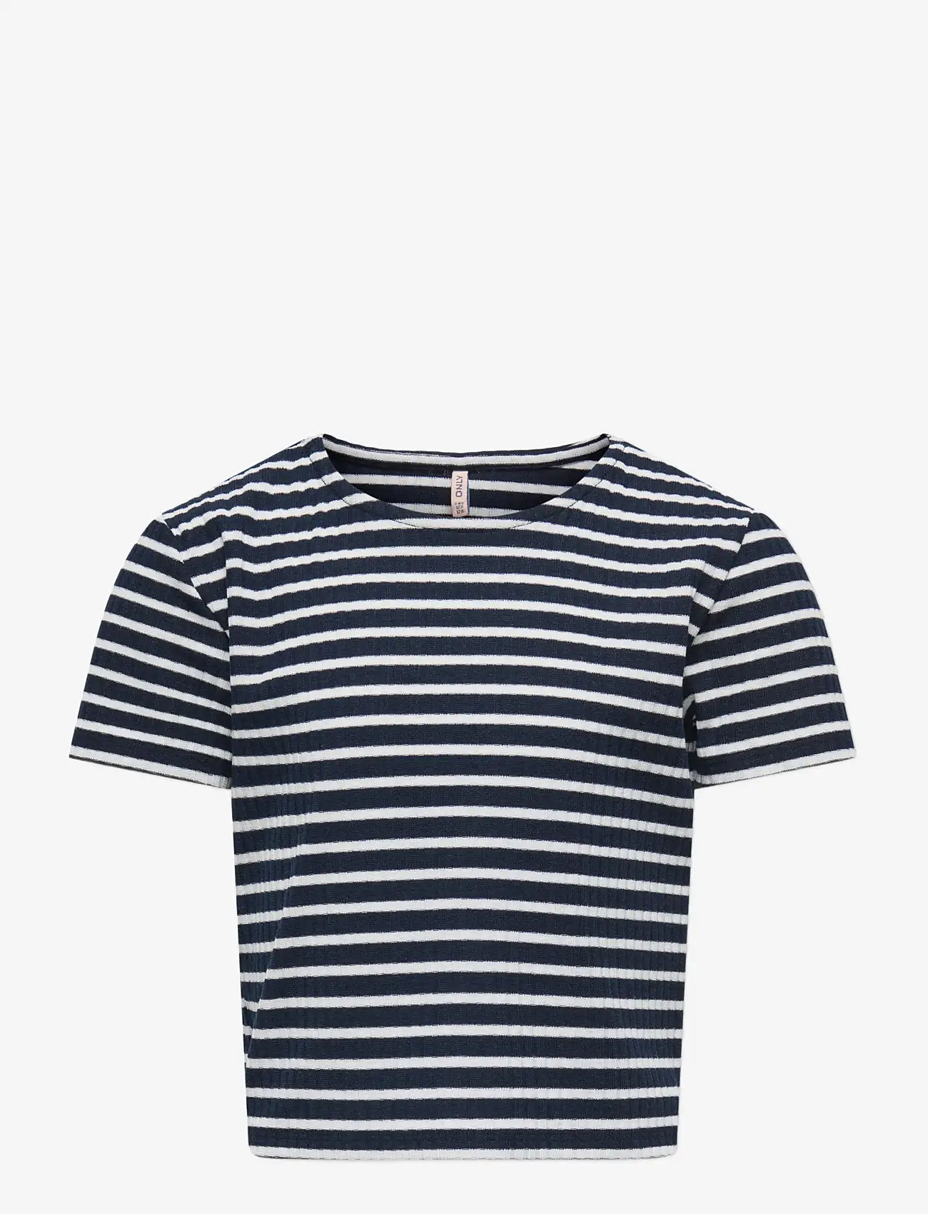 Kids Only - KOGNELLA STRIPED S/S O-NECK TOP JRS NOOS - kortærmede t-shirts - night sky - 1