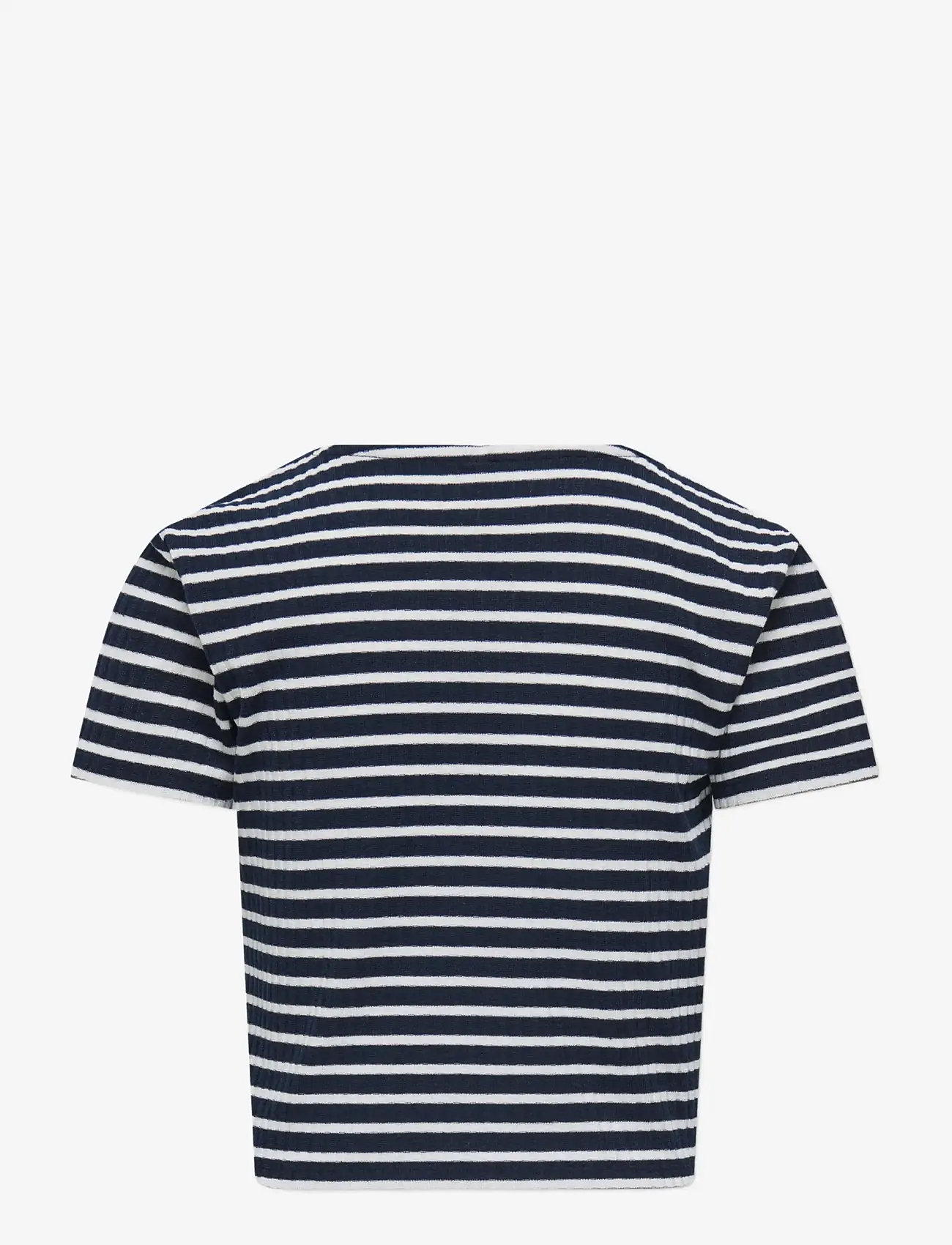 Kids Only - KOGNELLA STRIPED S/S O-NECK TOP JRS NOOS - kortærmede t-shirts - night sky - 2