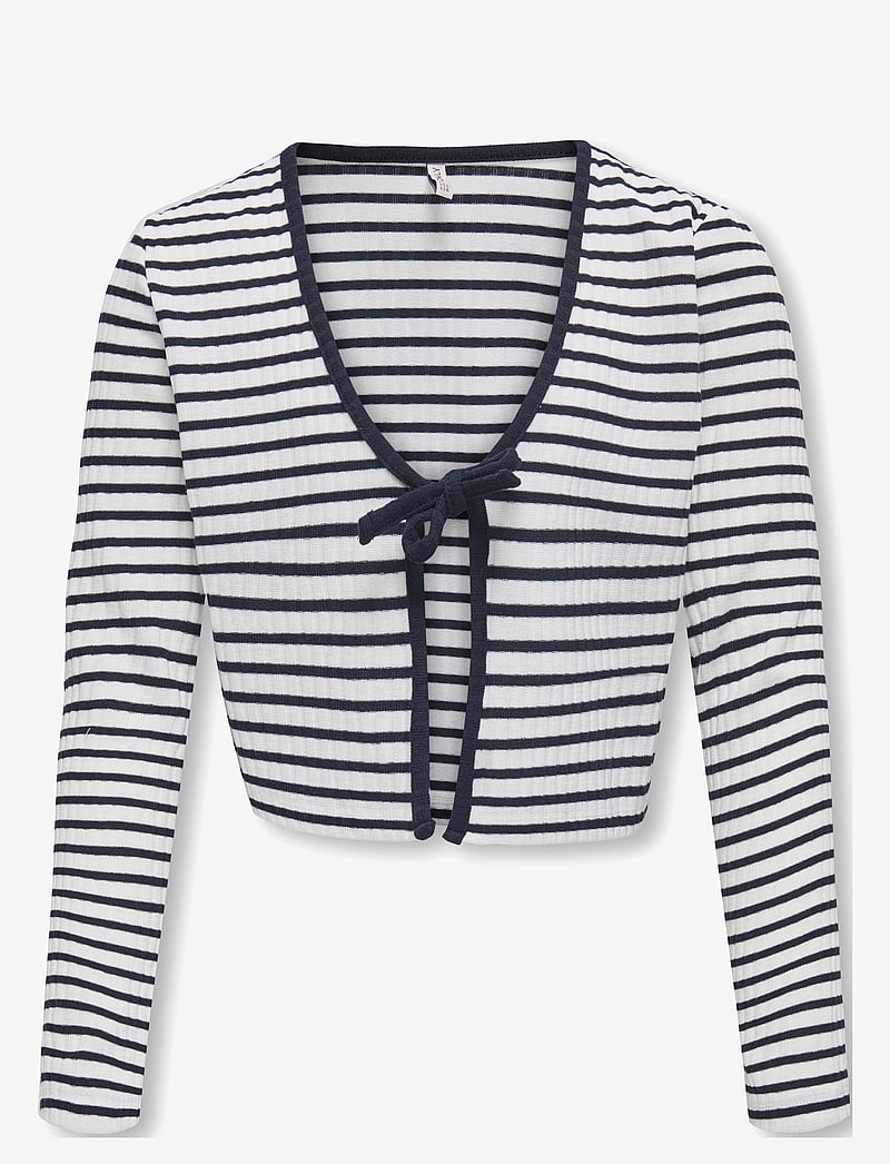 Kids Only - KOGNELLA STRIPED L/S CARDIGAN JRS - cloud dancer - 1