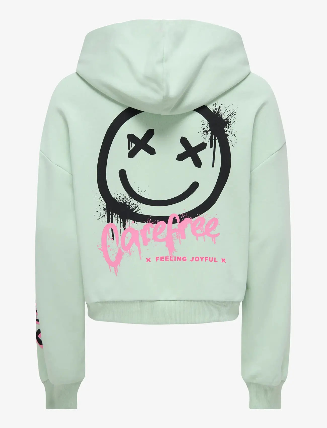 Kids Only - KOGSMILE LIFE L/S HOOD UB SWT NOOS - hættetrøjer - aqua foam - 1