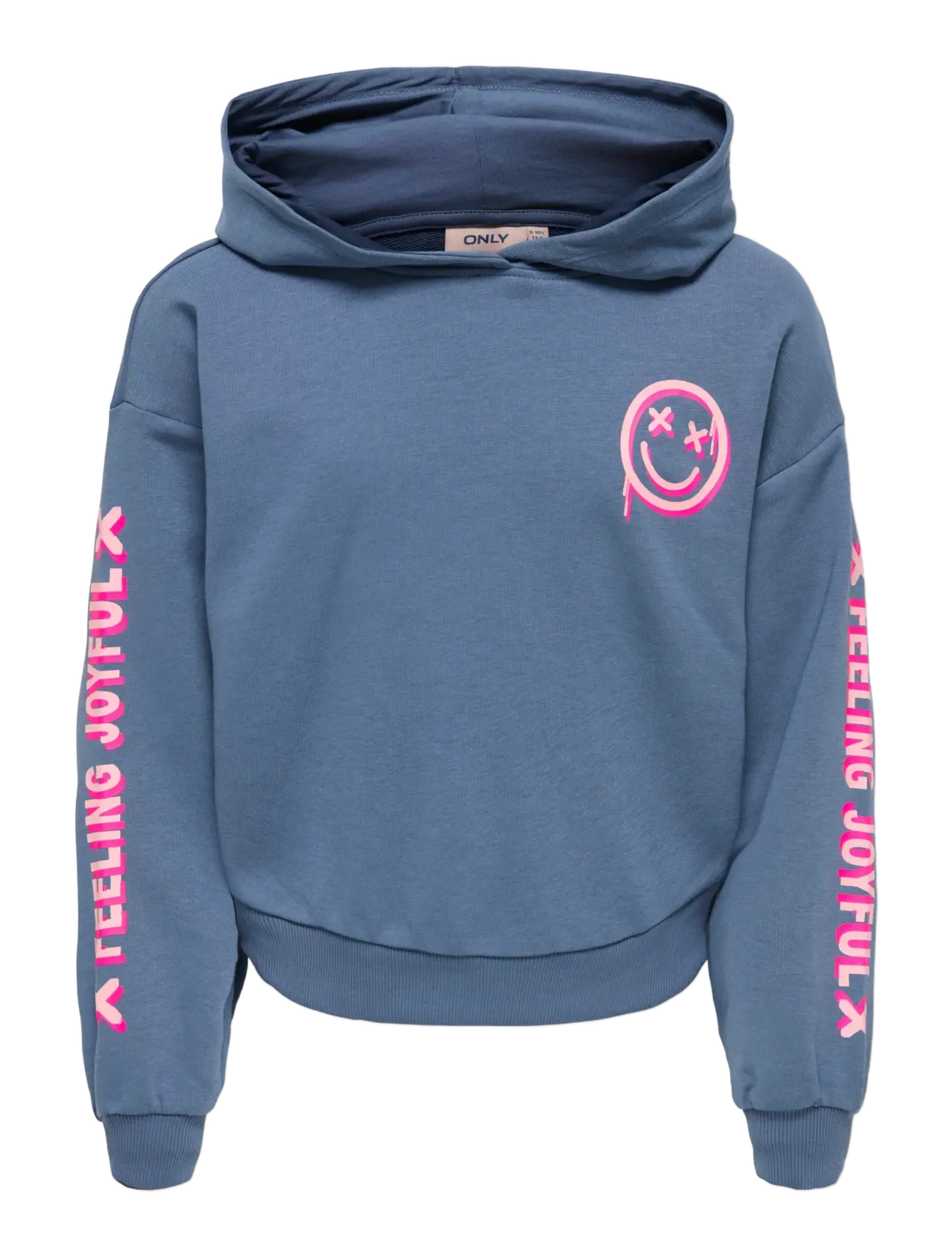 Kids Only KOGSMILE LIFE L/S HOOD UB SWT NOOS - Kinder 2 bis 8 Jahren - VINTAGE INDIGO / blue