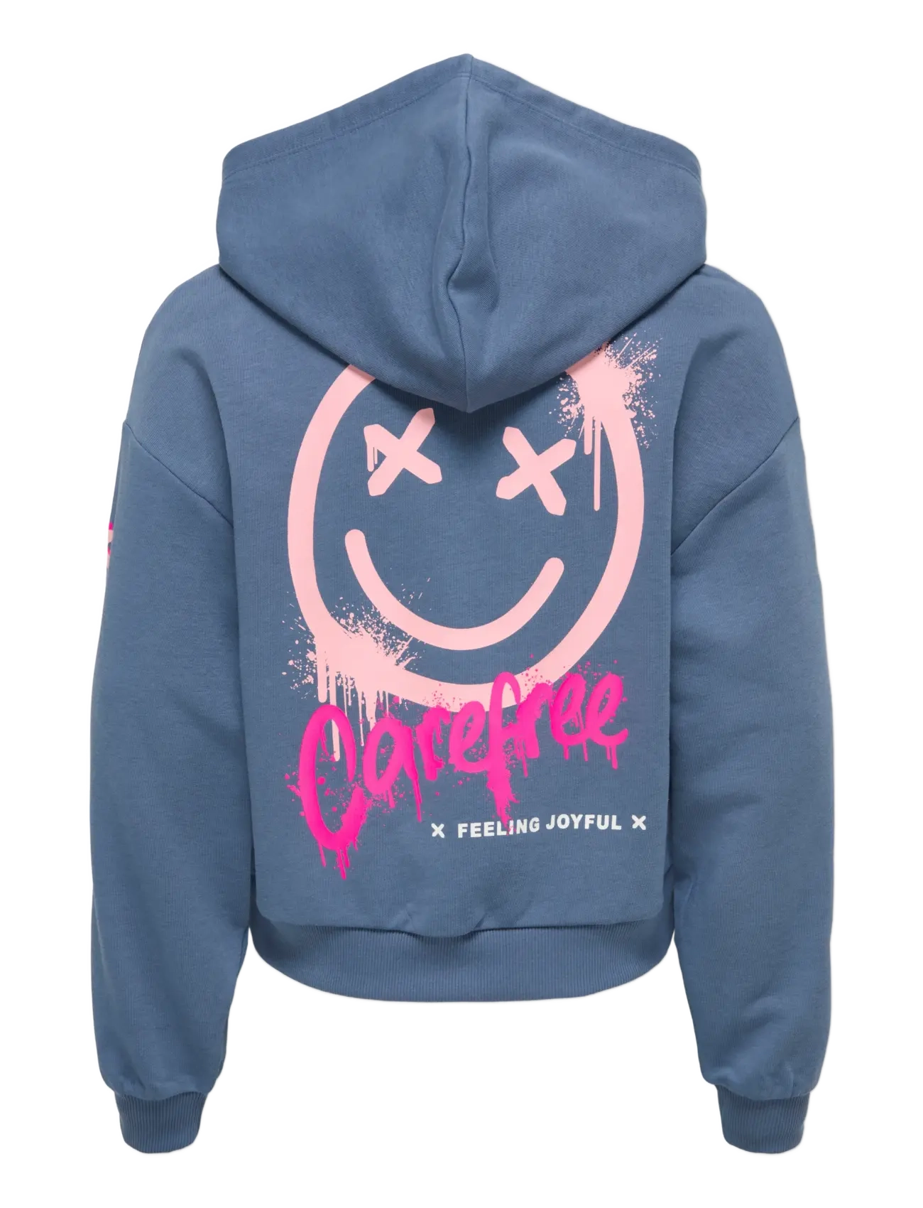 Kids Only - KOGSMILE LIFE L/S HOOD UB SWT NOOS - hættetrøjer - vintage indigo - 1