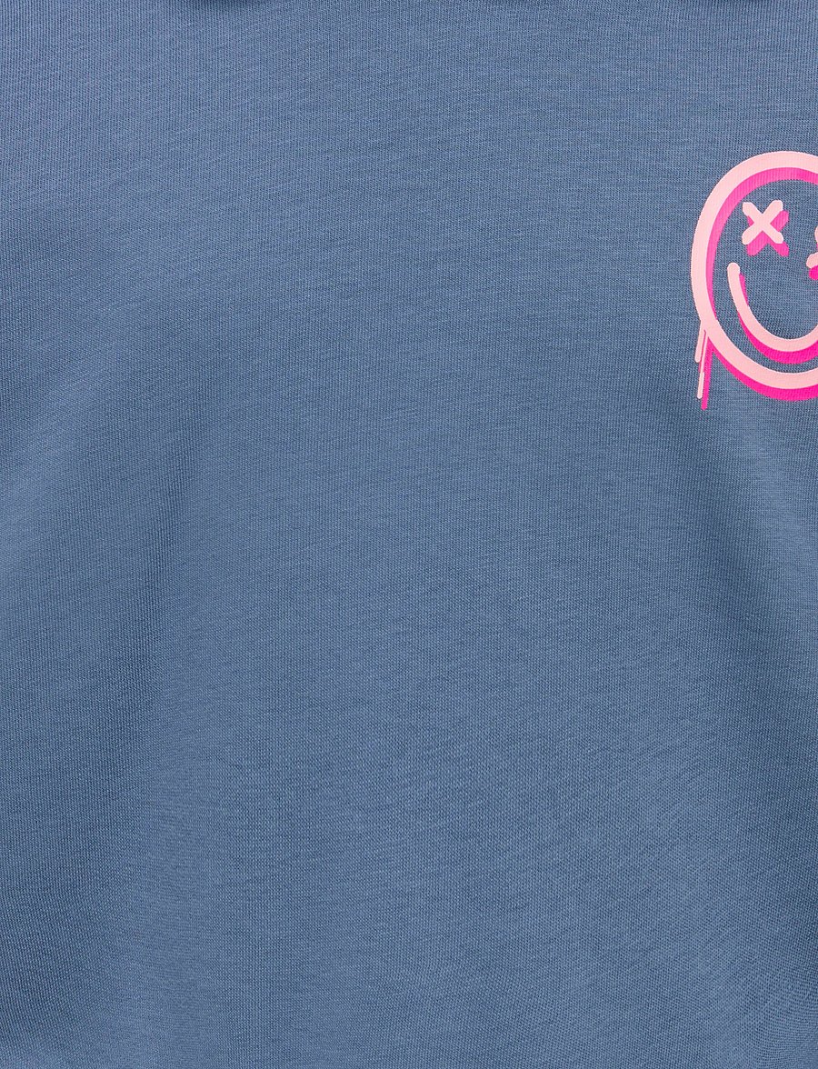 Kids Only - KOGSMILE LIFE L/S HOOD UB SWT NOOS - kapuzenpullover - vintage indigo - 3