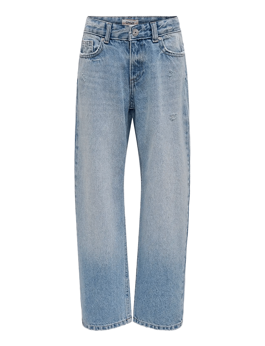 Kids Only - KOGELLA MW WIDE TAI518 DNM NOOS - hosen mit weitem bein - light blue denim - 1