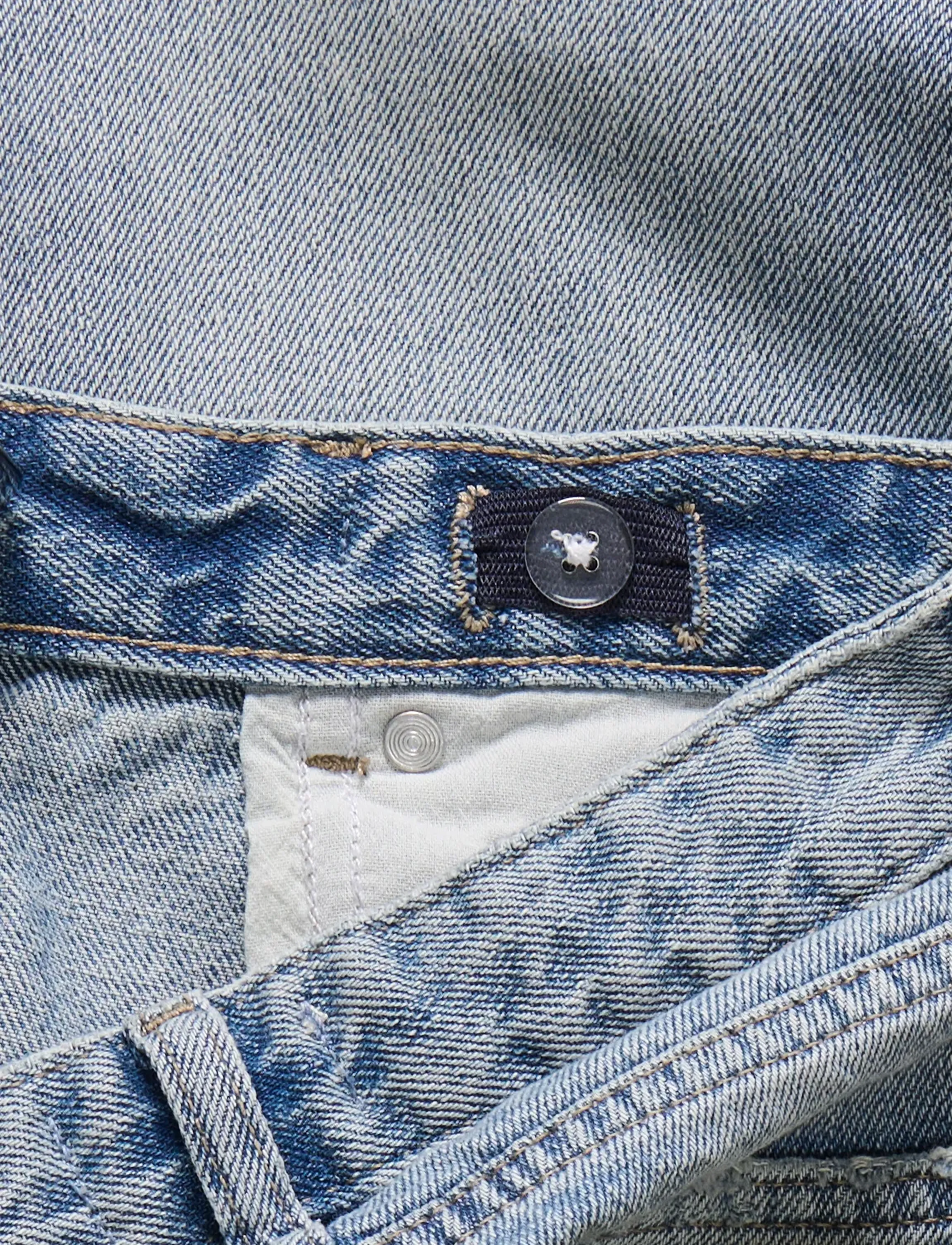 Kids Only - KOGELLA MW WIDE TAI518 DNM NOOS - pantalons larges - light blue denim - 4