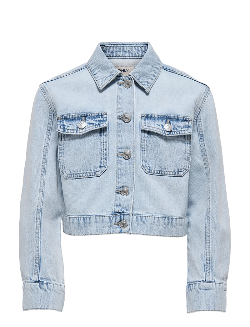 Kids Only - KOGLUMI LS JACKET DNM PIM NOOS - teksa ja velvet - light blue denim - 0