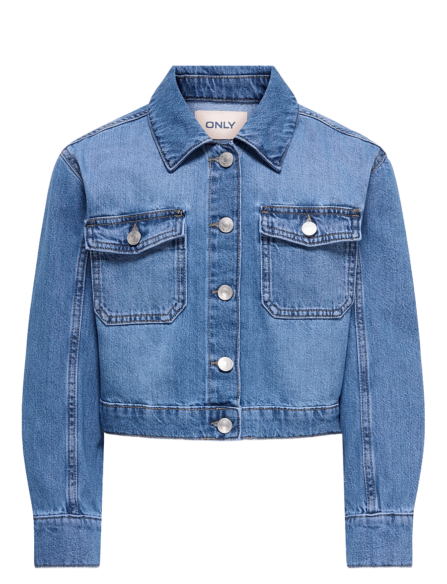 Kids Only - KOGLUMI LS JACKET DNM PIM NOOS - denimjakker - medium blue denim - 1
