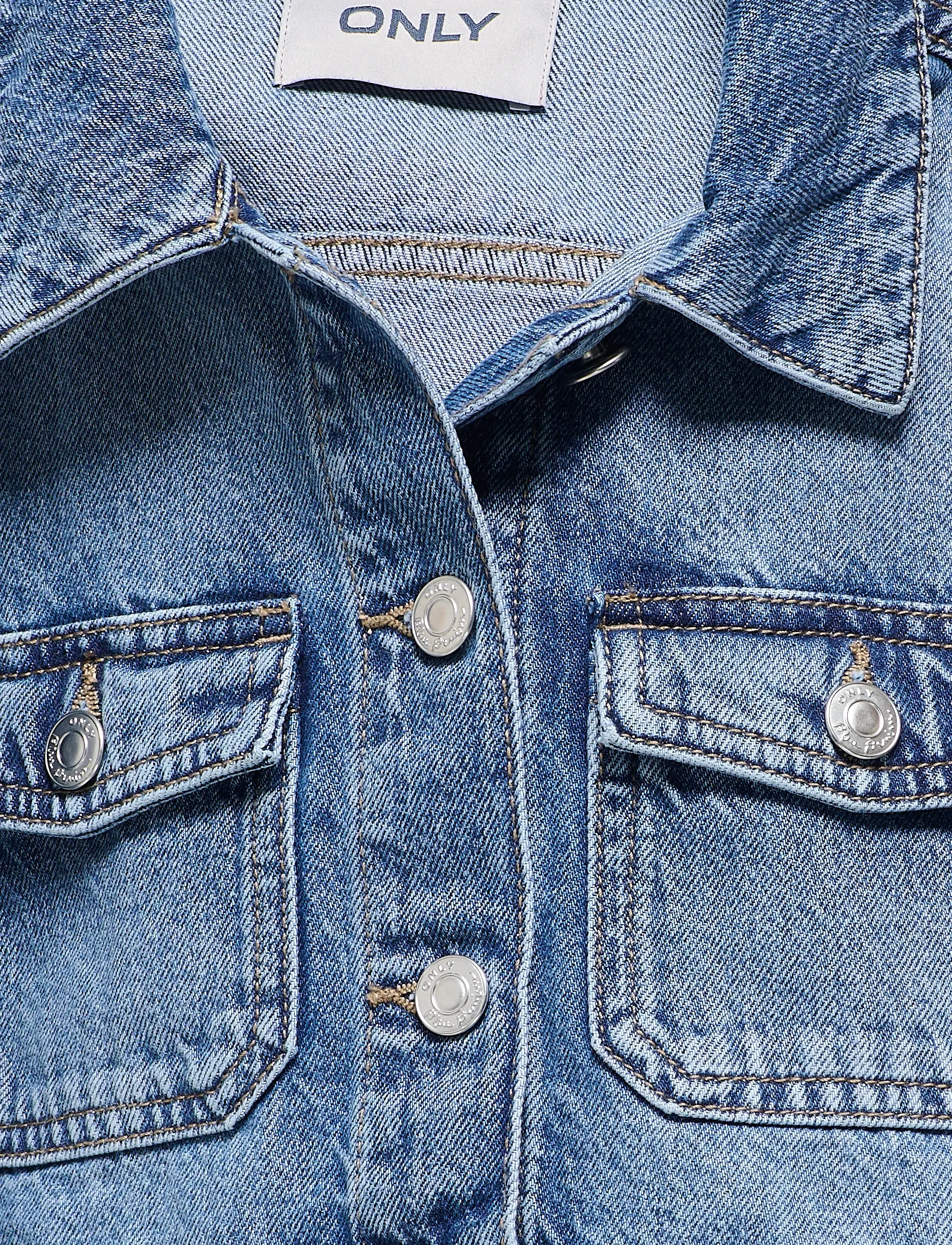 Kids Only - KOGLUMI LS JACKET DNM PIM NOOS - denimjakker - medium blue denim - 3