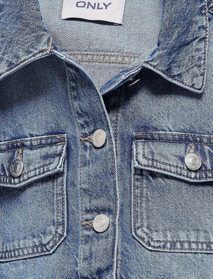 Kids Only - KOGLUMI LS JACKET DNM PIM NOOS - denimjakker - medium blue denim - 3