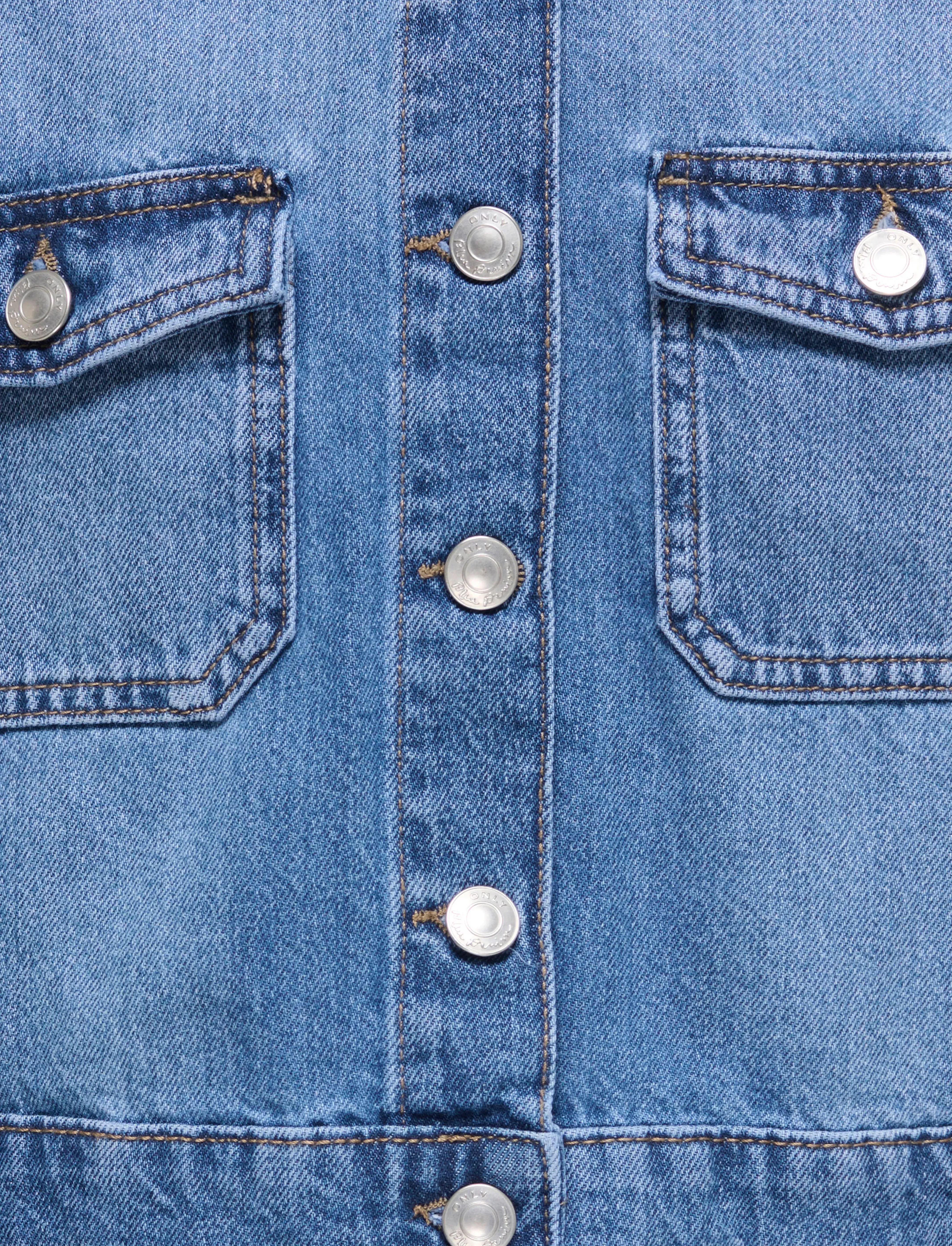 Kids Only - KOGLUMI LS JACKET DNM PIM NOOS - denimjakker - medium blue denim - 4