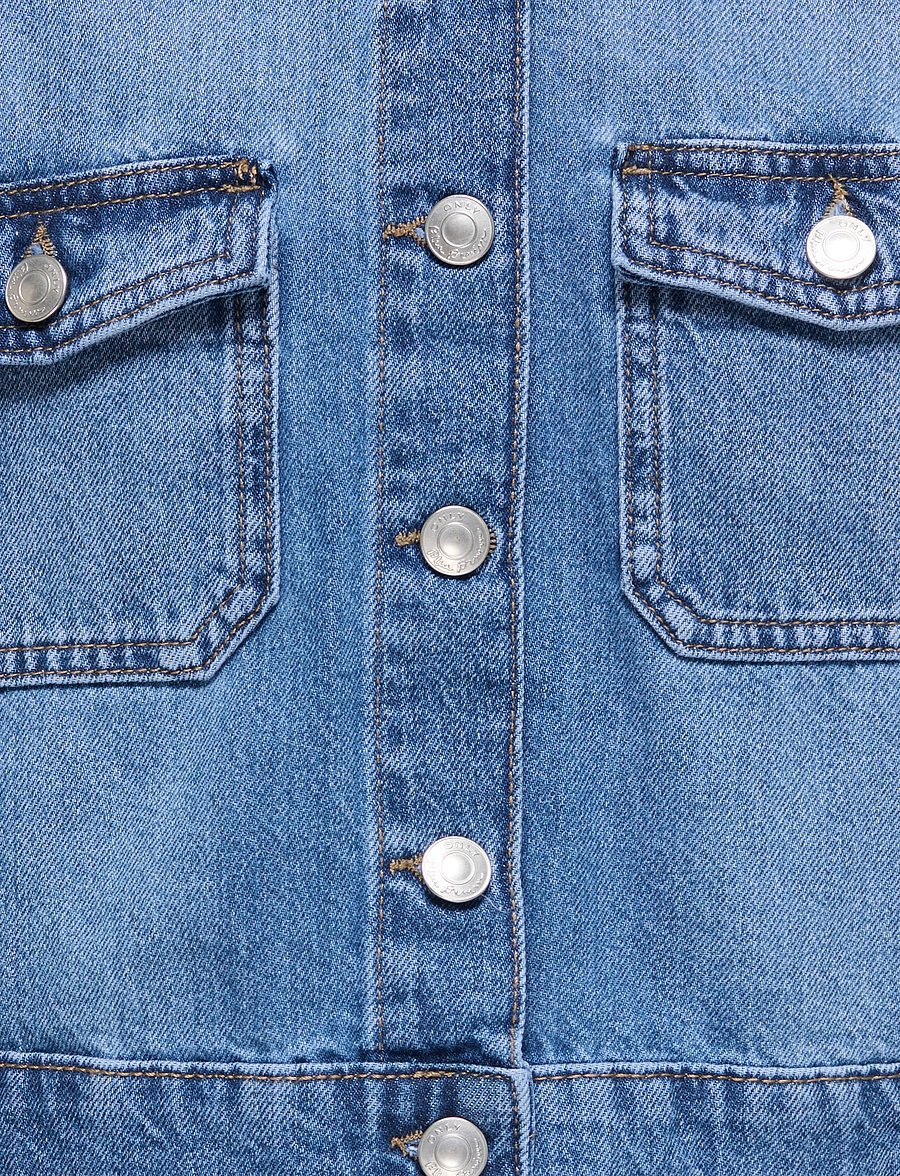 Kids Only - KOGLUMI LS JACKET DNM PIM NOOS - denimjakker - medium blue denim - 4