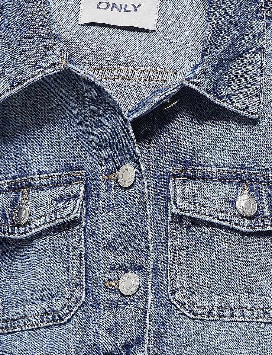 Kids Only - KOGLUMI LS JACKET DNM PIM NOOS - denimjakker - medium blue denim - 5