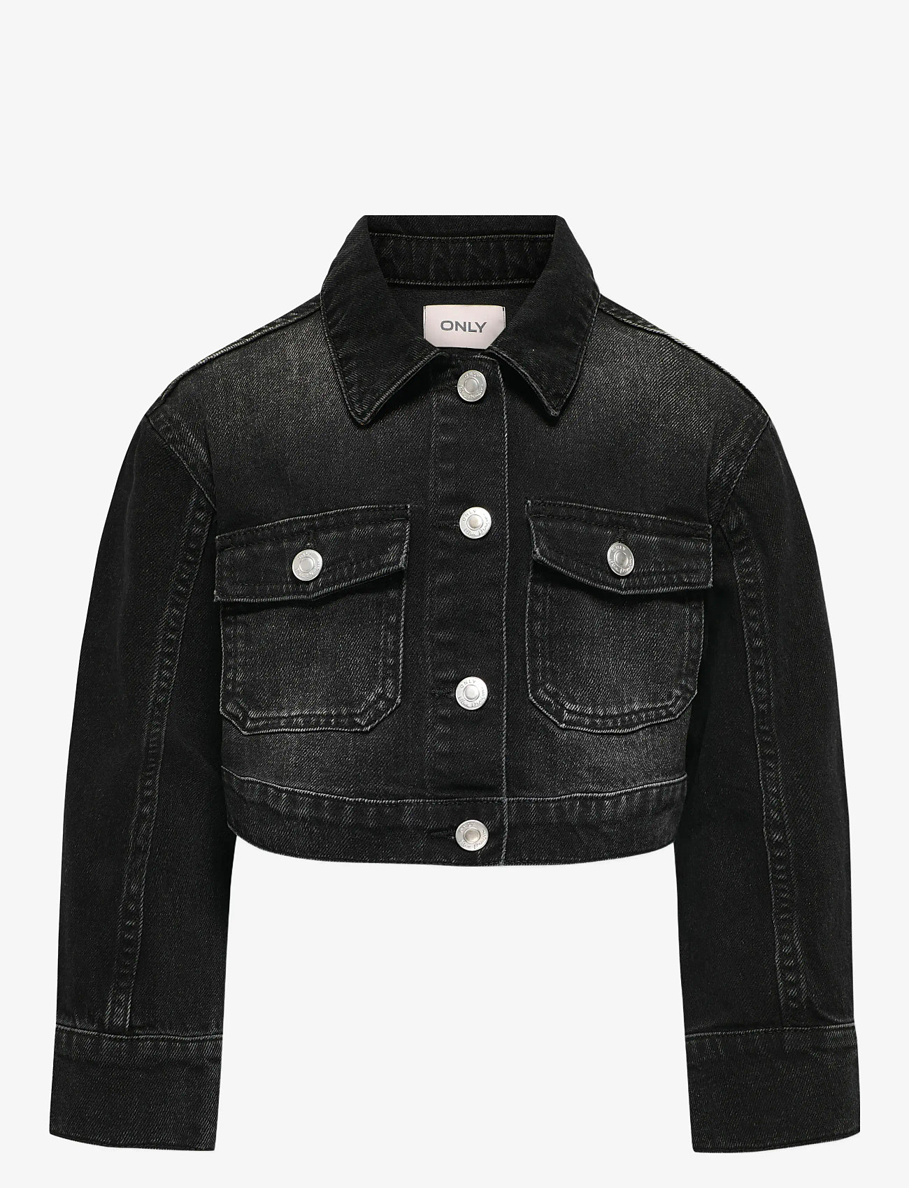 Kids Only - KOGLUMI LS JACKET DNM PIM NOOS - teksa ja velvet - washed black - 0