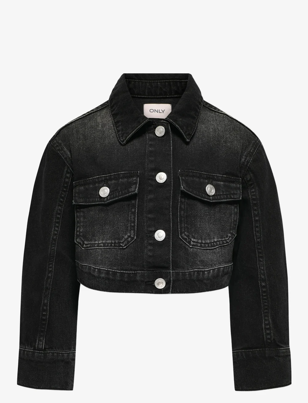 Kids Only - KOGLUMI LS JACKET DNM PIM NOOS - jeansjacken - washed black - 0