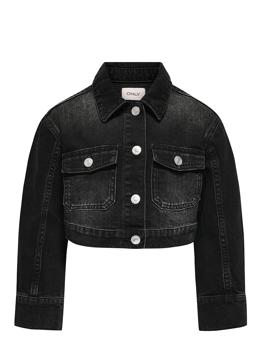 Kids Only - KOGLUMI LS JACKET DNM PIM NOOS - teksatagid - washed black - 0