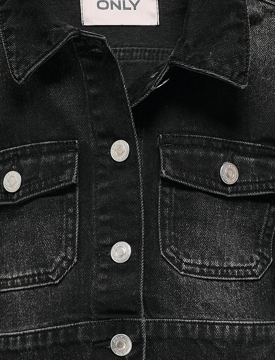 Kids Only - KOGLUMI LS JACKET DNM PIM NOOS - teksatagid - washed black - 2