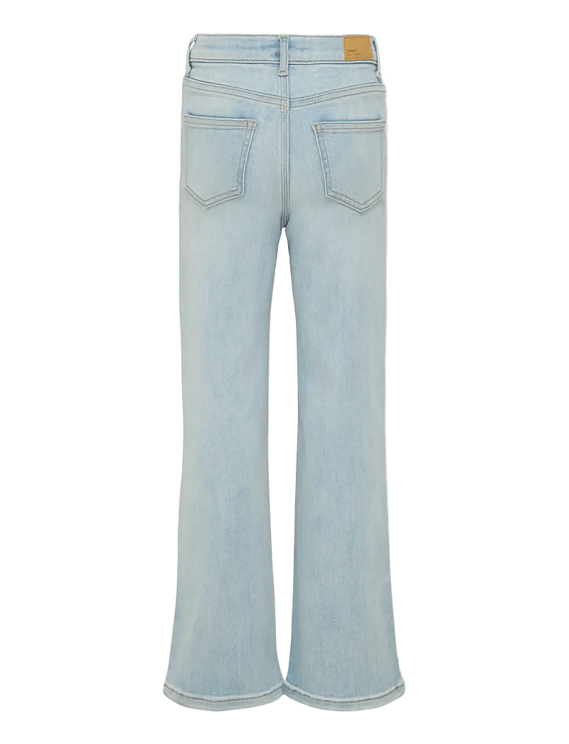 Kids Only - KOGMADISON BLUSH WIDE LBD DNM NOOS - víðar gallabuxur - light blue denim - 2