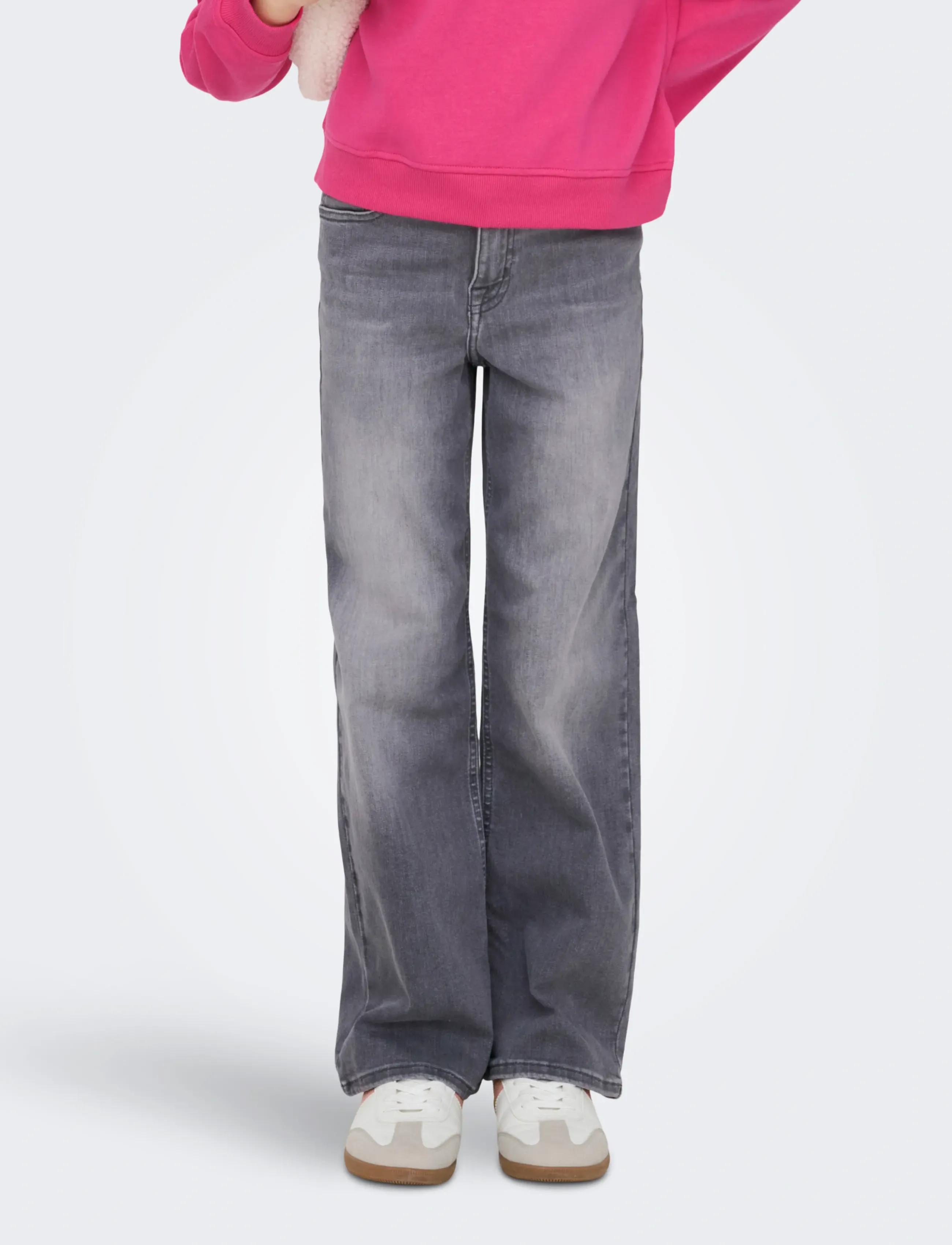 Kids Only KOGMADISON BLUSH WIDE GD DNM NOOS - Tøj - MEDIUM GREY DENIM / grey