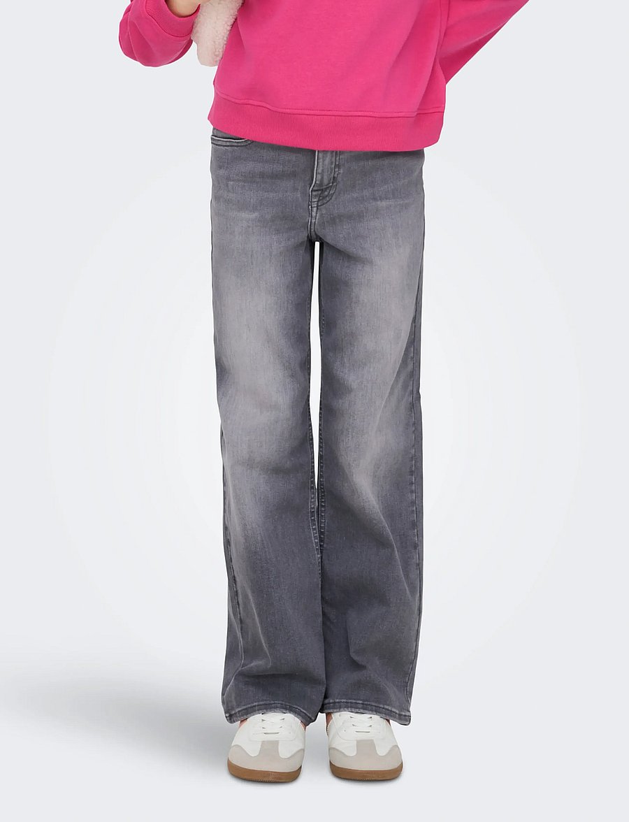 Kids Only - KOGMADISON BLUSH WIDE GD DNM NOOS - wide leg jeans - medium grey denim - 0