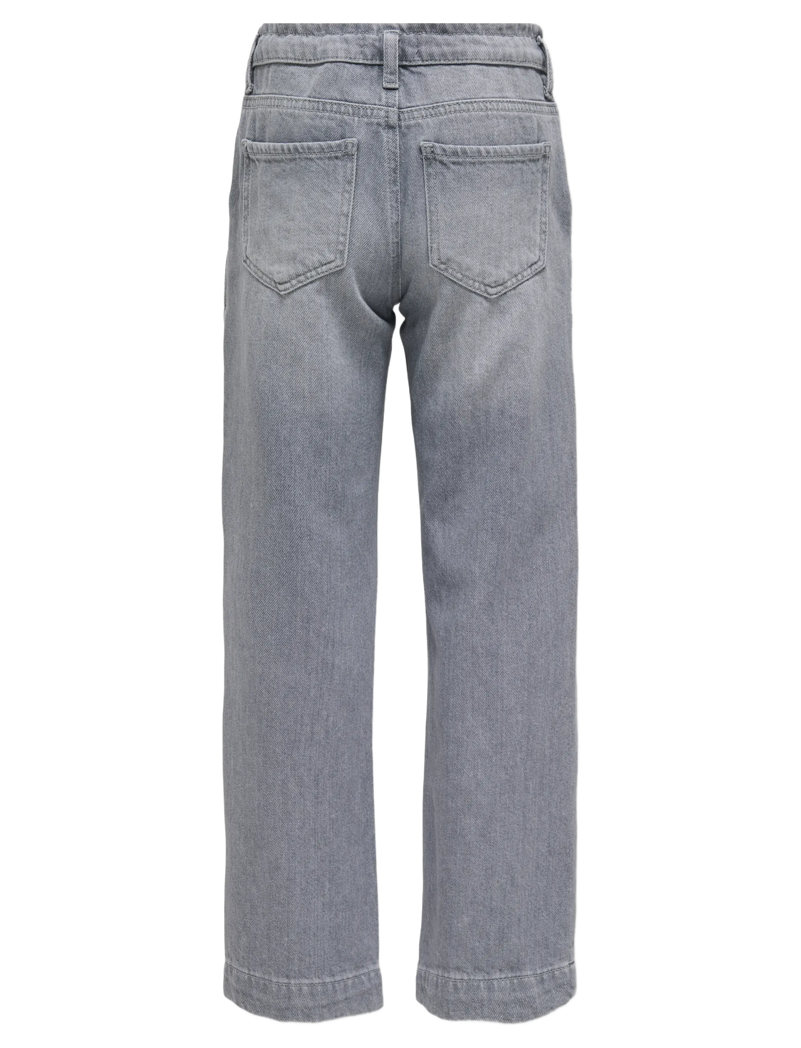 Kids Only - KOGCOMET STRAIGHT LEG DNM MAT624 - hosen mit weitem bein - medium grey denim - 1