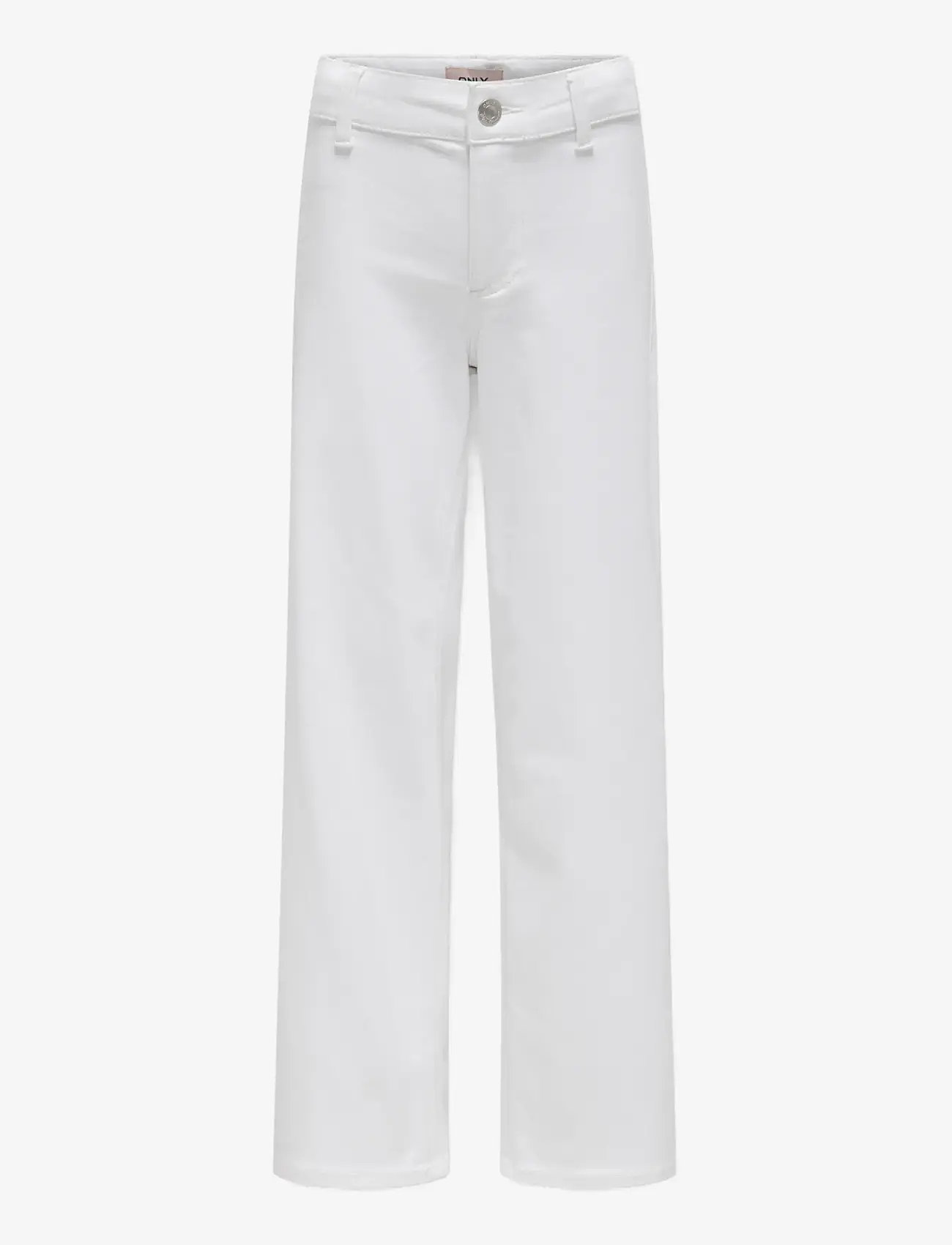 Kids Only - KOGSYLVIE CLEAN WIDE LEG WHITE PIM NOOS - laia säärega teksad - white - 0
