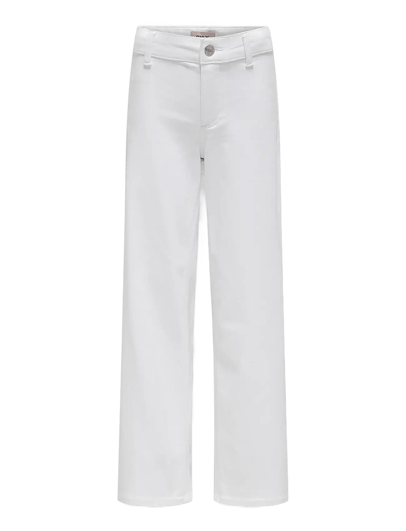 Kids Only - KOGSYLVIE CLEAN WIDE LEG WHITE PIM NOOS - laia säärega teksad - white - 0