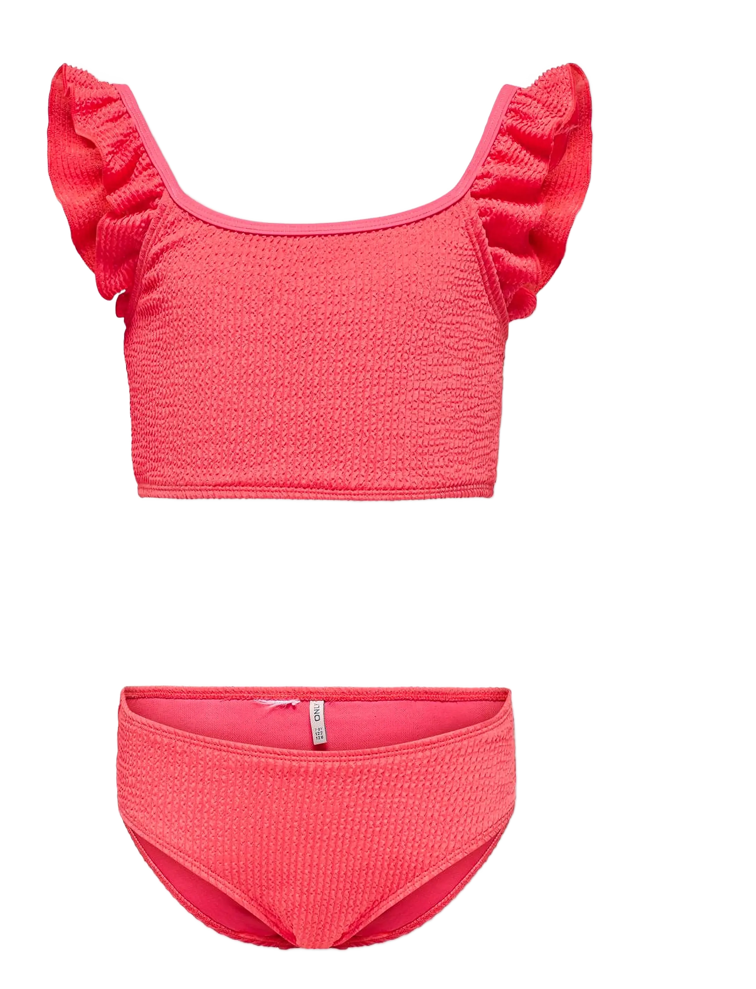 Kids Only KOGWAVE STRUCTURE BIKINI SET ACC - Bikinier - DUBARRY / coral
