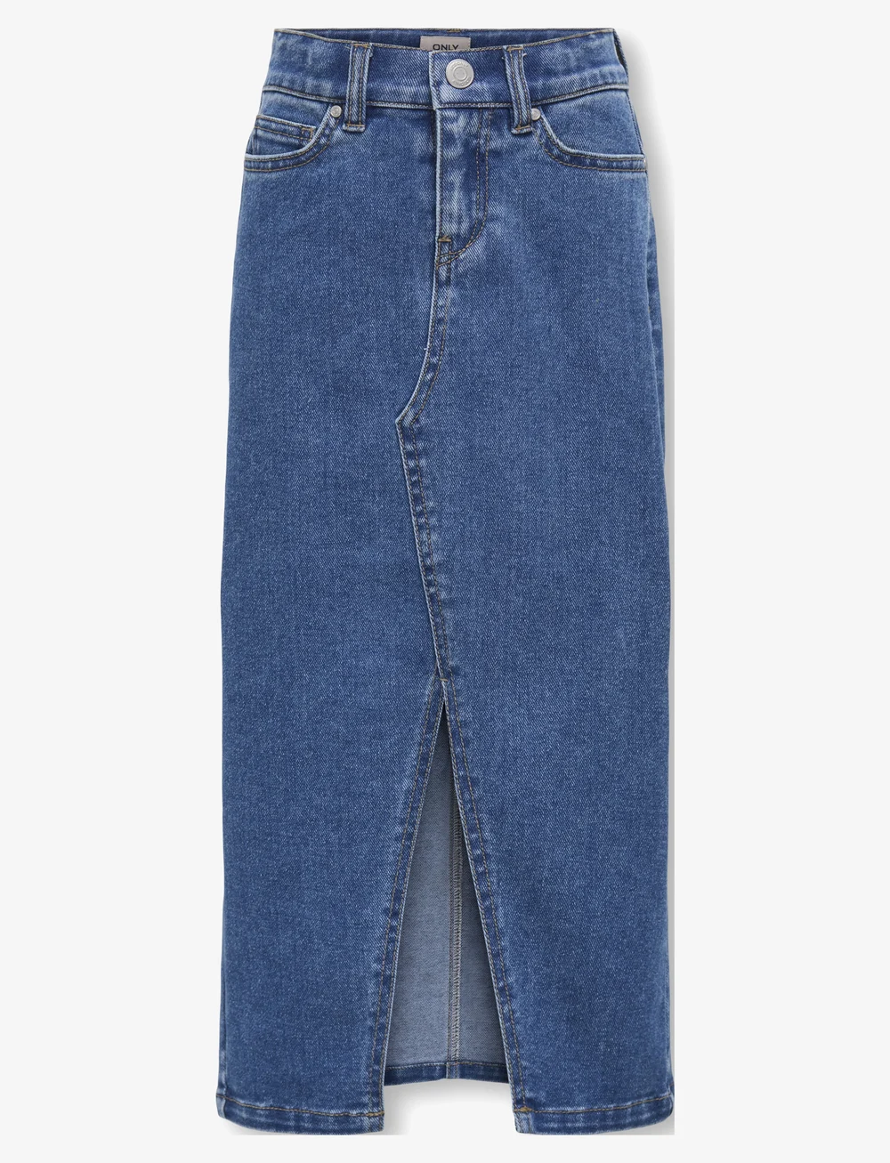 Kids Only - KOGSIRI FRONT SLIT SKIRT DNM GUA - jeanskjolar - medium blue denim - 0