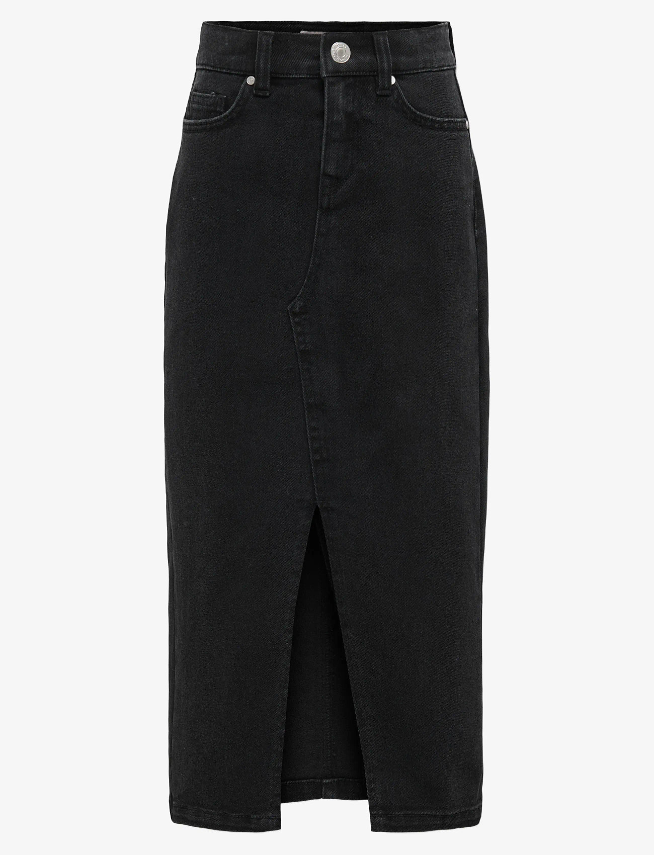 Kids Only - KOGSIRI FRONT SLIT SKIRT WB DNM  GUA - jeanskjolar - washed black - 1