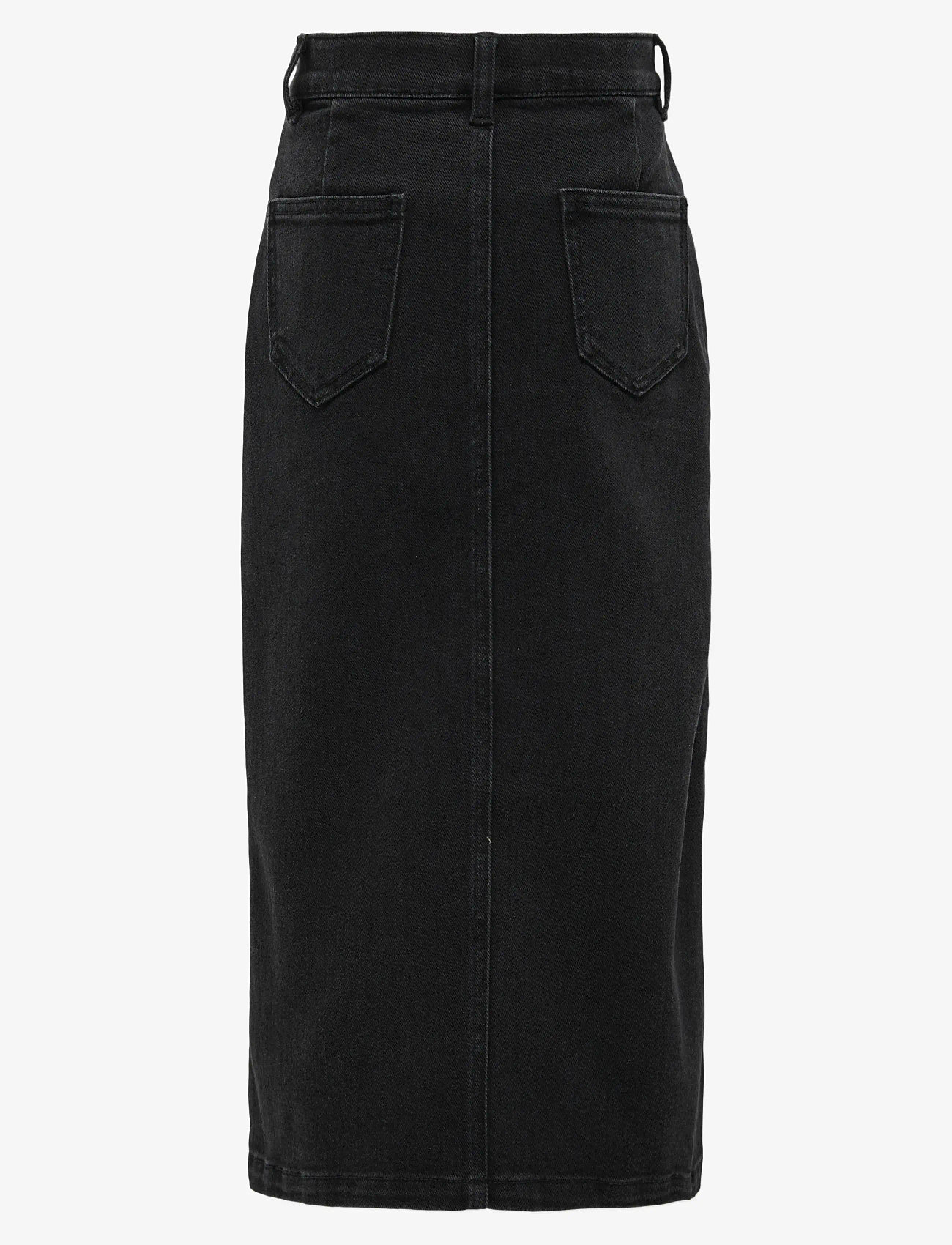 Kids Only - KOGSIRI FRONT SLIT SKIRT WB DNM  GUA - jeanskjolar - washed black - 2