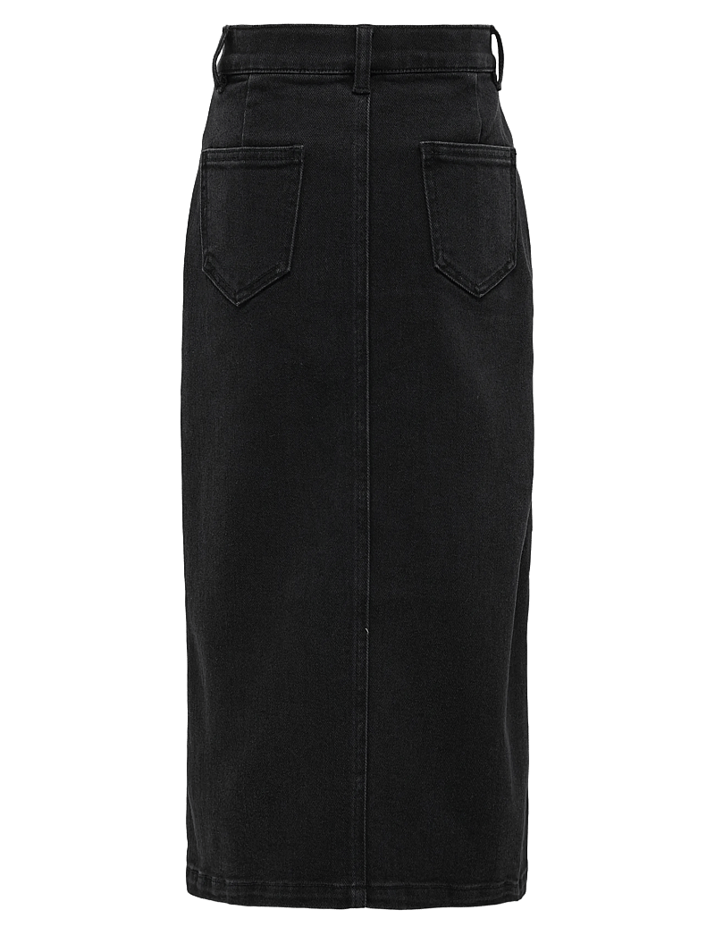 Kids Only - KOGSIRI FRONT SLIT SKIRT WB DNM GUA - jeanskjolar - washed black - 2