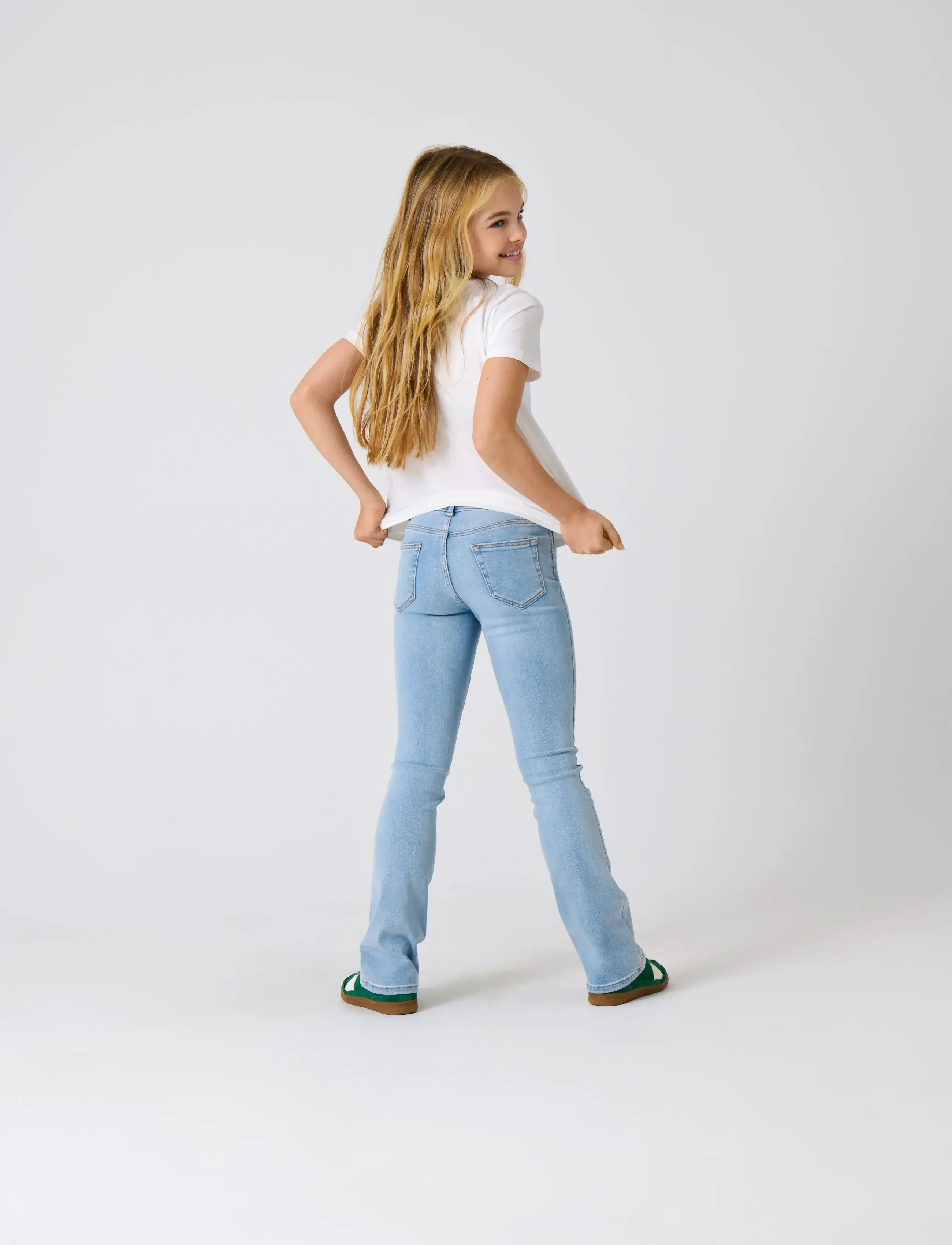 Kids Only - KOGBLUSH FLARED DNM DIA132 NOOS - bootcut džinsi - light blue denim - 2
