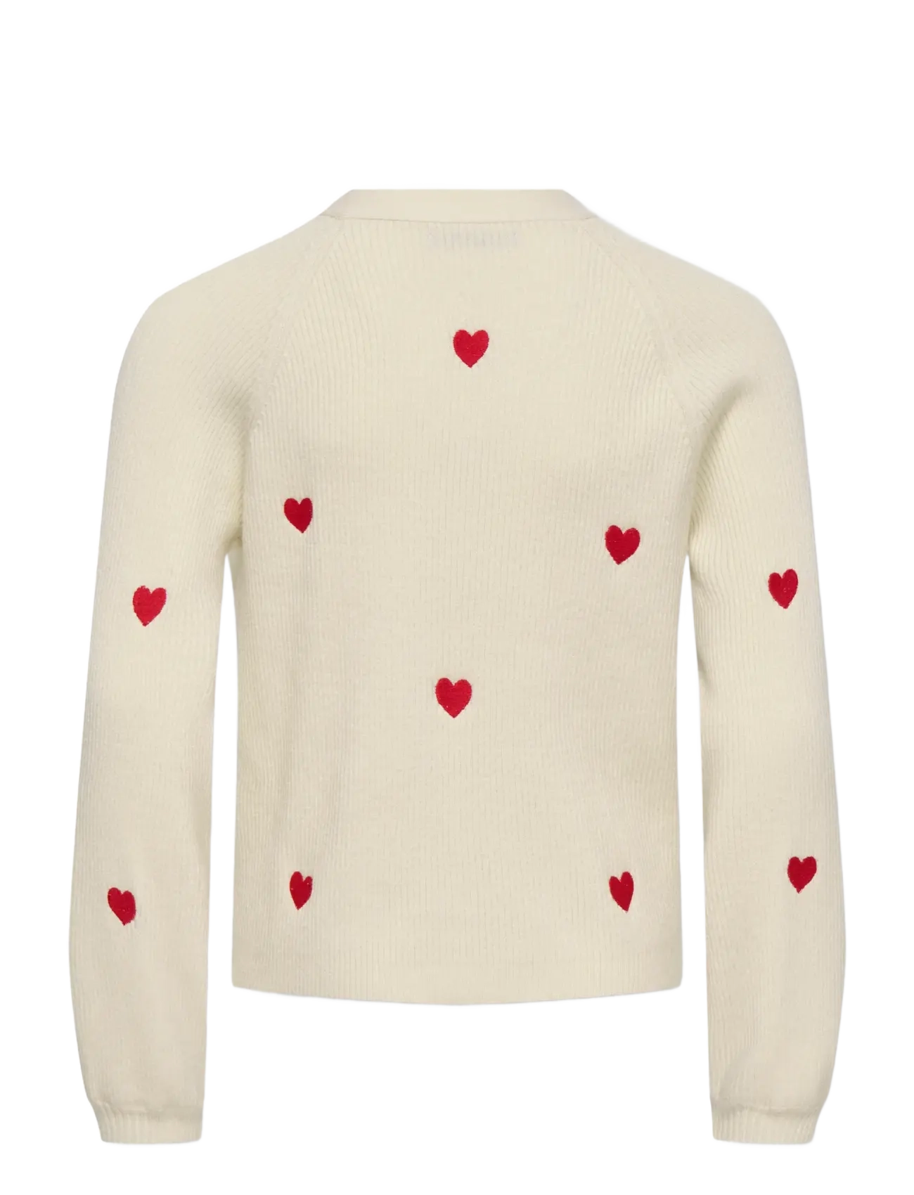 Kids Only - KOGDANA LIFE LS HEART VNECK CARDIGAN KNT - gilets - tofu - 1