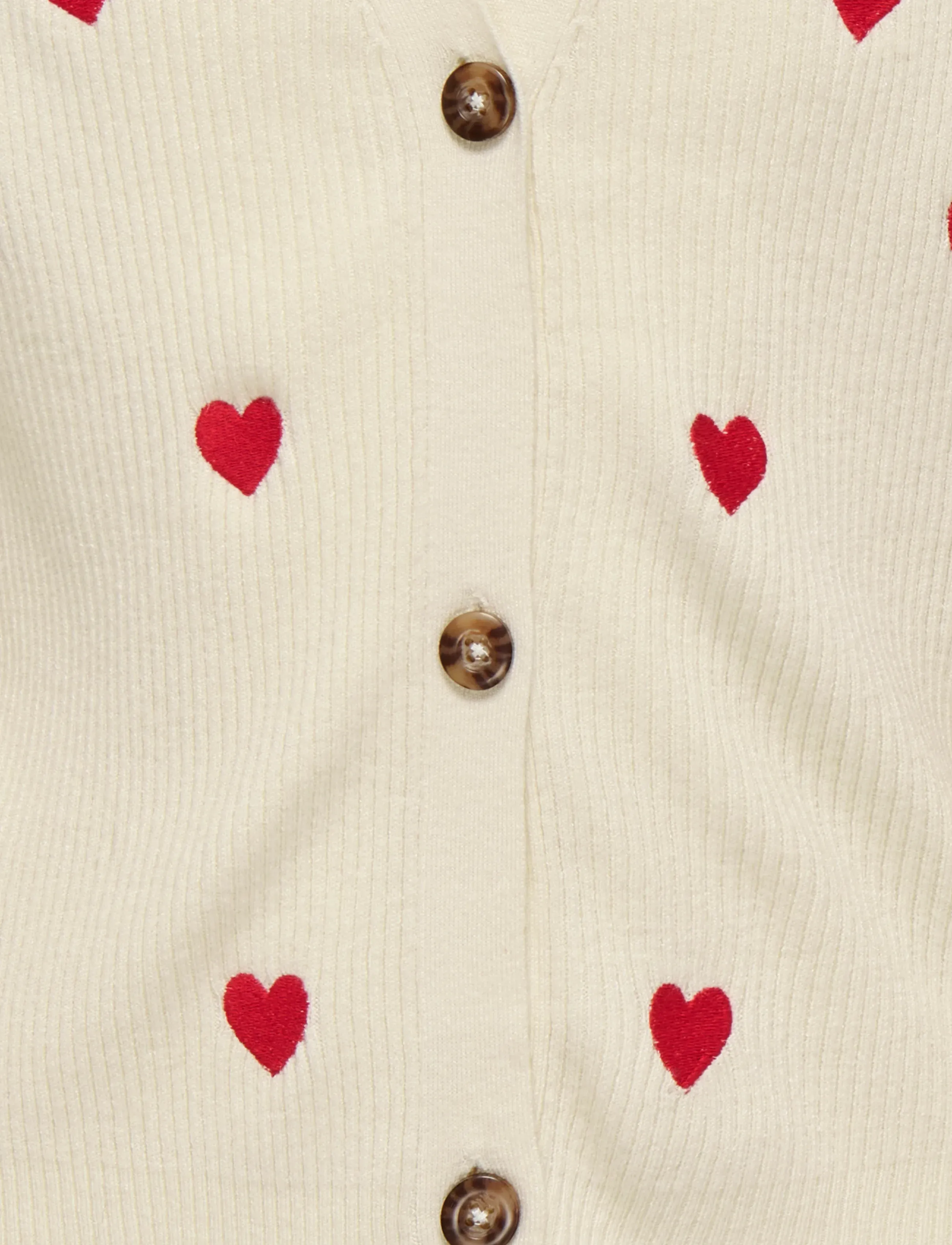 Kids Only - KOGDANA LIFE LS HEART VNECK CARDIGAN KNT - gilets - tofu - 2