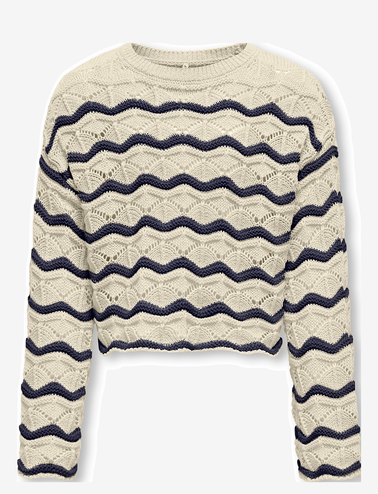 Kids Only - KOGDONNA LS O-NECK STRIPE STRUCTURE KNT - pullover - birch - 1