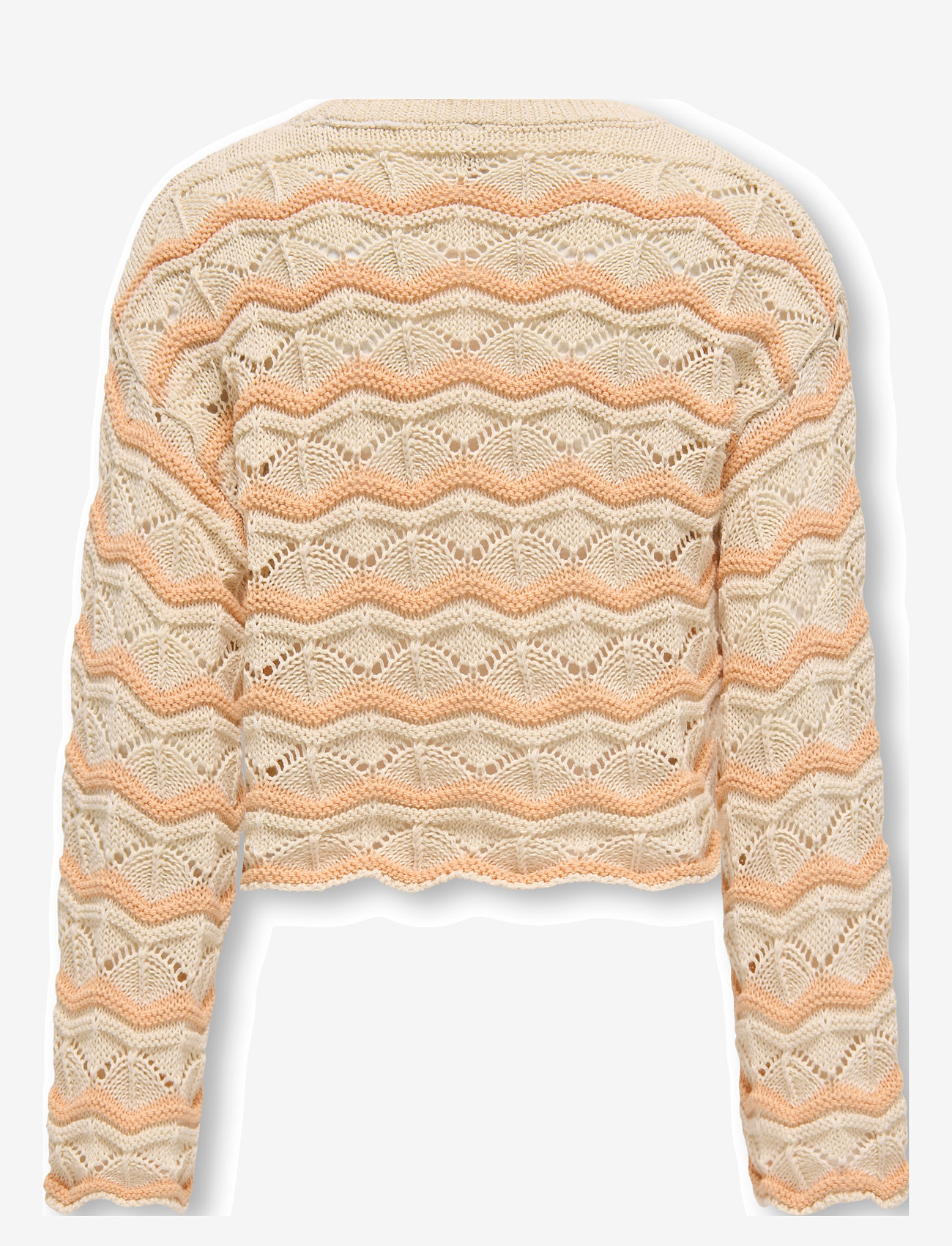 Kids Only - KOGDONNA LS O-NECK STRIPE STRUCTURE KNT - jumpers - birch - 2