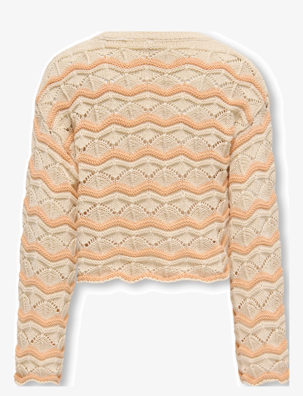 Kids Only - KOGDONNA LS O-NECK STRIPE STRUCTURE KNT - trøjer - birch - 2