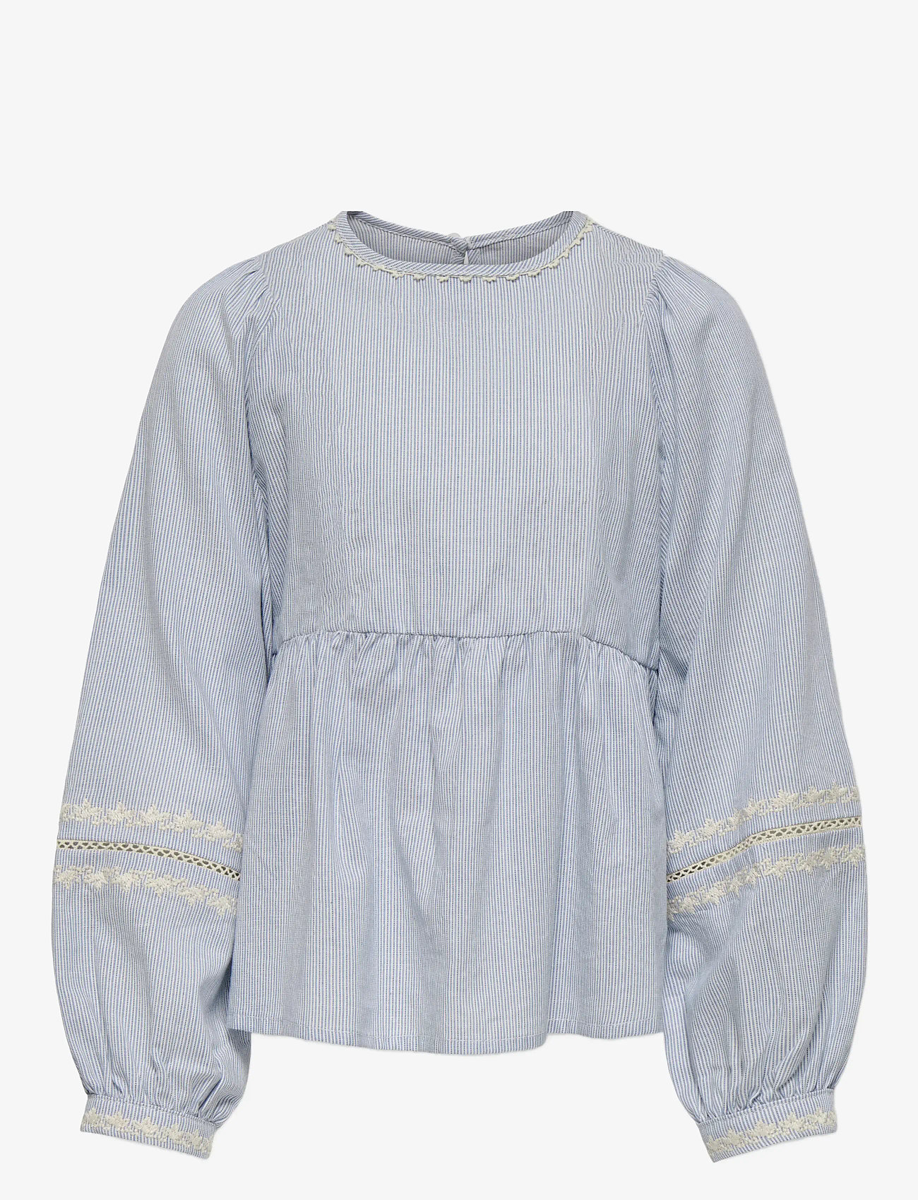 Kids Only - KOGMONICA ANE L/S EMB TOP WVN - bluser & tunikaer - cloud dancer - 0
