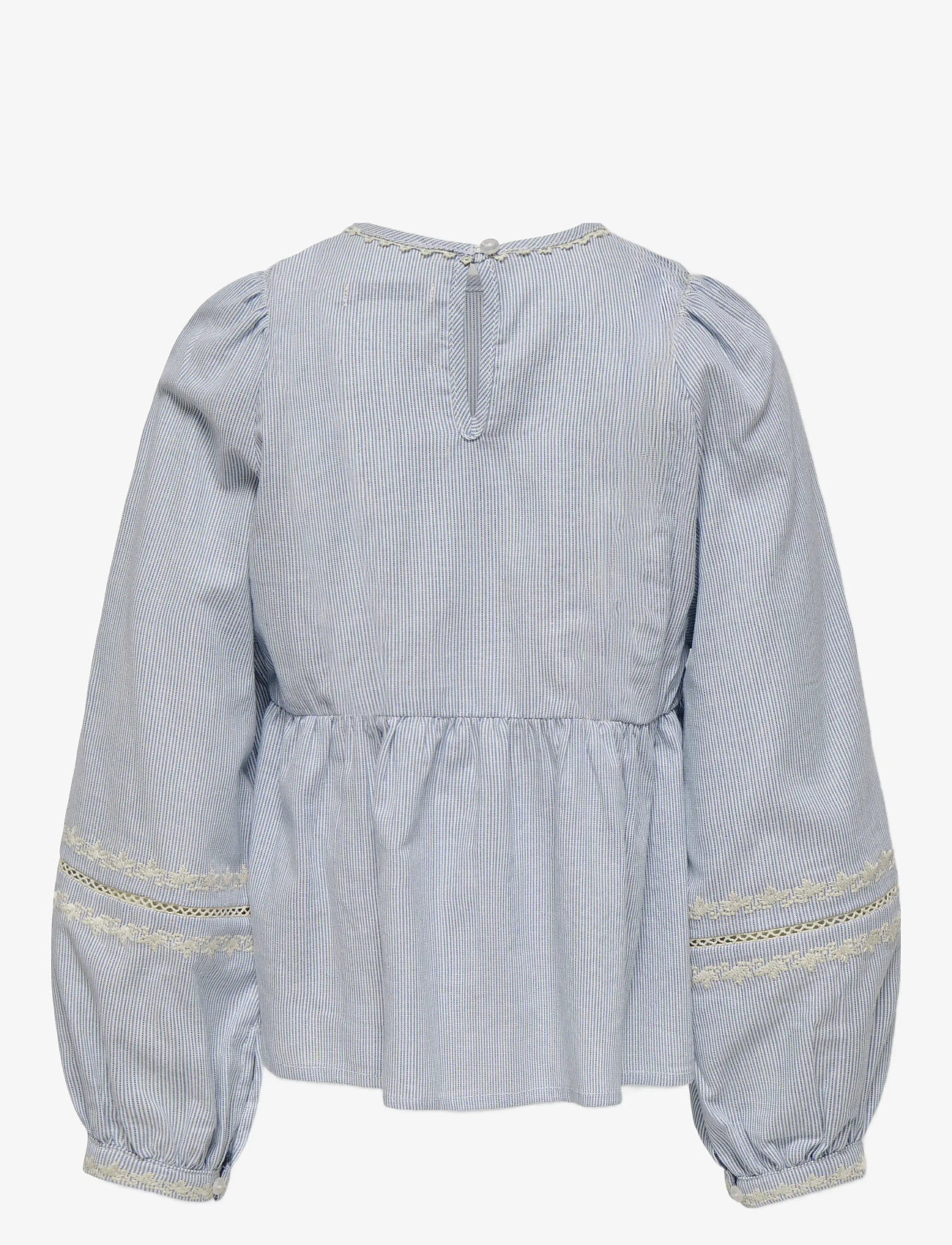 Kids Only - KOGMONICA ANE L/S EMB TOP WVN - bluser & tunikaer - cloud dancer - 1