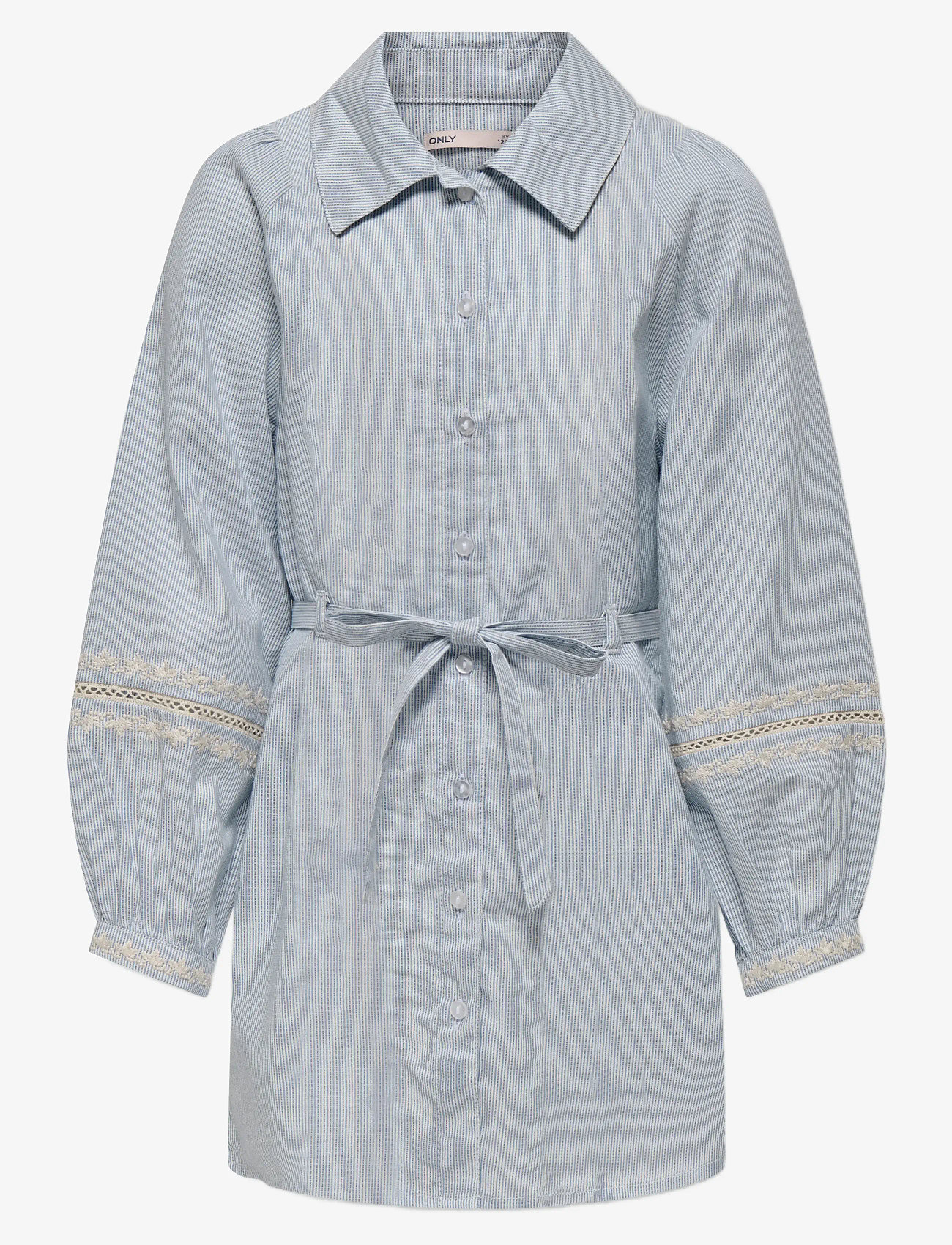 Kids Only - KOGMONICA ANE LS EMB DRESS WVN - langærmede hverdagskjoler - cloud dancer - 0