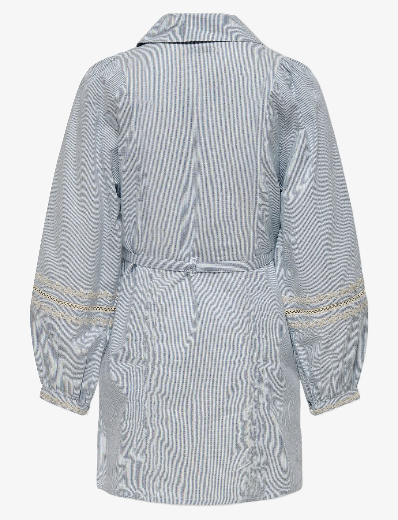 Kids Only - KOGMONICA ANE LS EMB DRESS WVN - langærmede hverdagskjoler - cloud dancer - 1