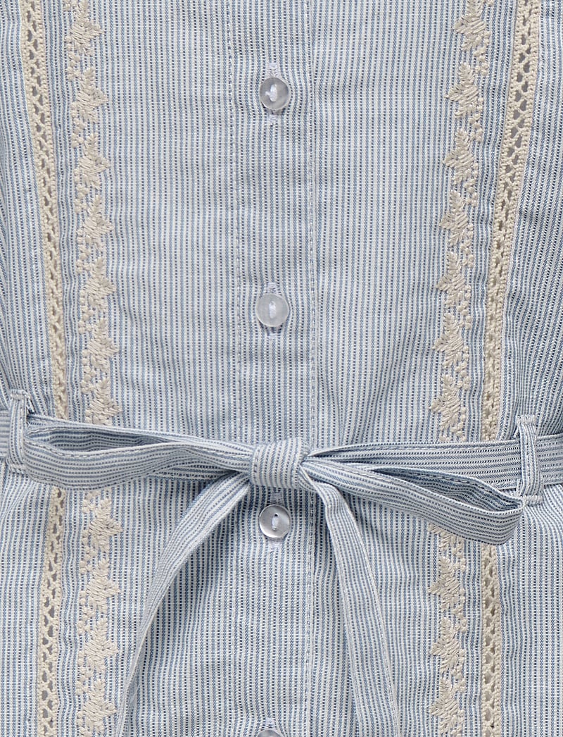 Kids Only - KOGMONICA ANE LS EMB DRESS WVN - langærmede hverdagskjoler - cloud dancer - 3