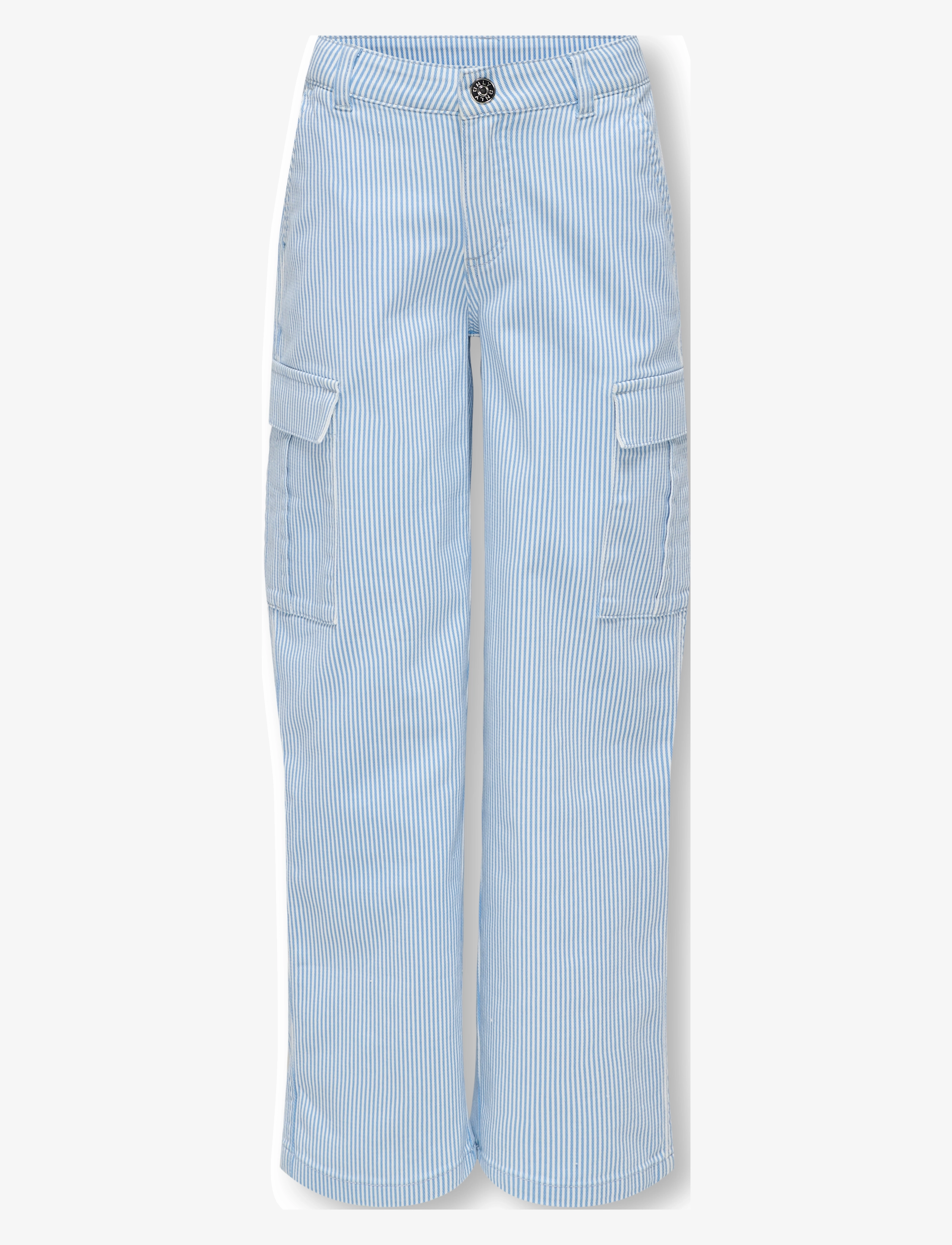 Kids Only Kogibi Yarrow Striped Cargo Pnt, 164, Blue, Underdele > Cargo Pants, Børn