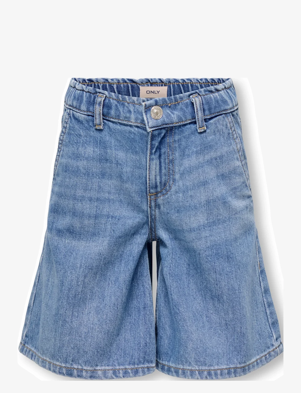 Kids Only - KOGCOMET WIDE LONG SHORTS DNM DIA NOOS - lühikesed teksapüksid - light blue denim - 1